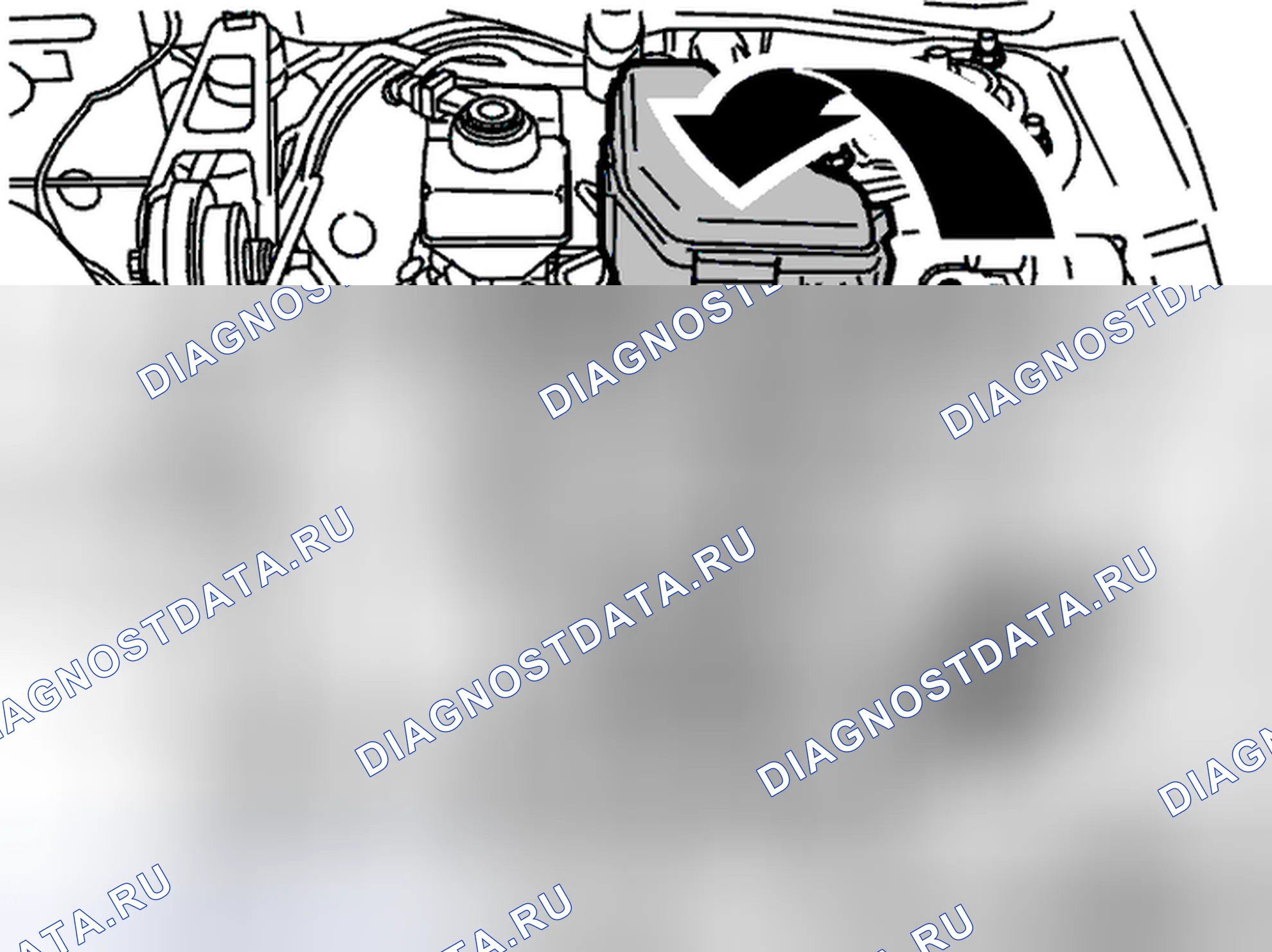 Рис. 139: Установка компонентов моторного отсека. Volvo C70 I