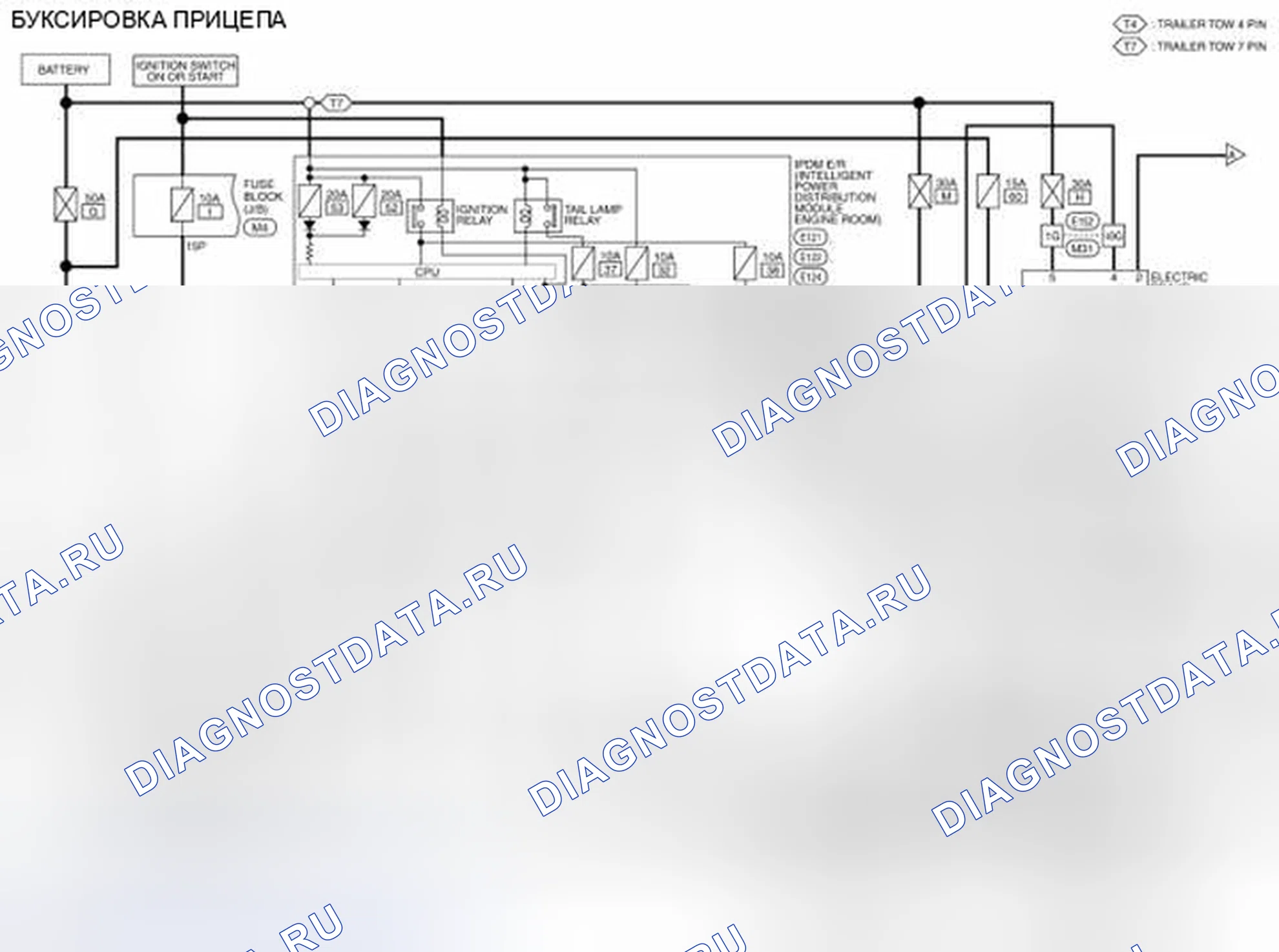 Рис. 99: электросхема. Nissan Pathfinder III рестайлинг