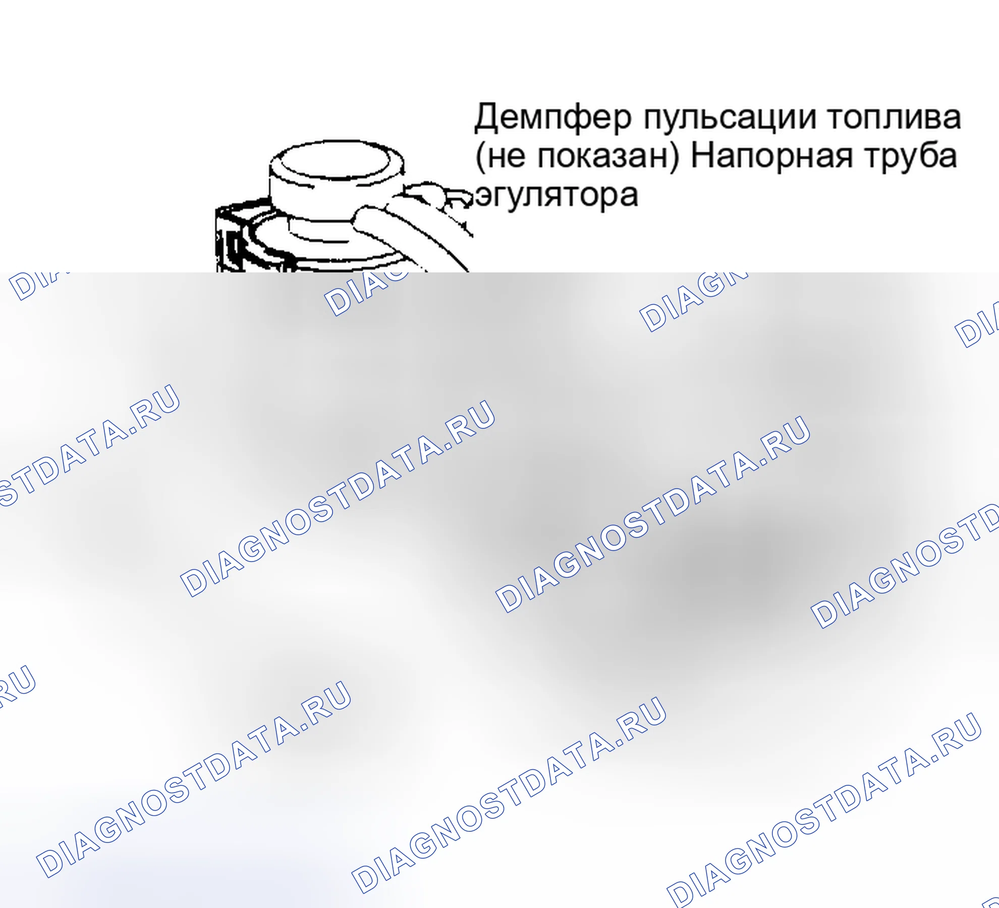 Рис. 25: Трубная сборка доставки MPI. Mitsubishi Galant V