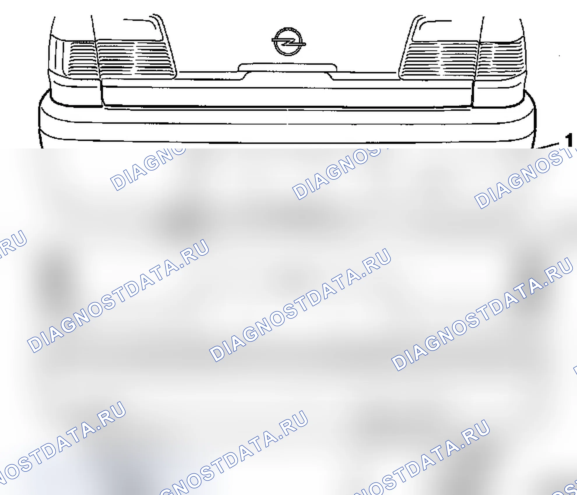 Задняя обшивка. Opel Omega B