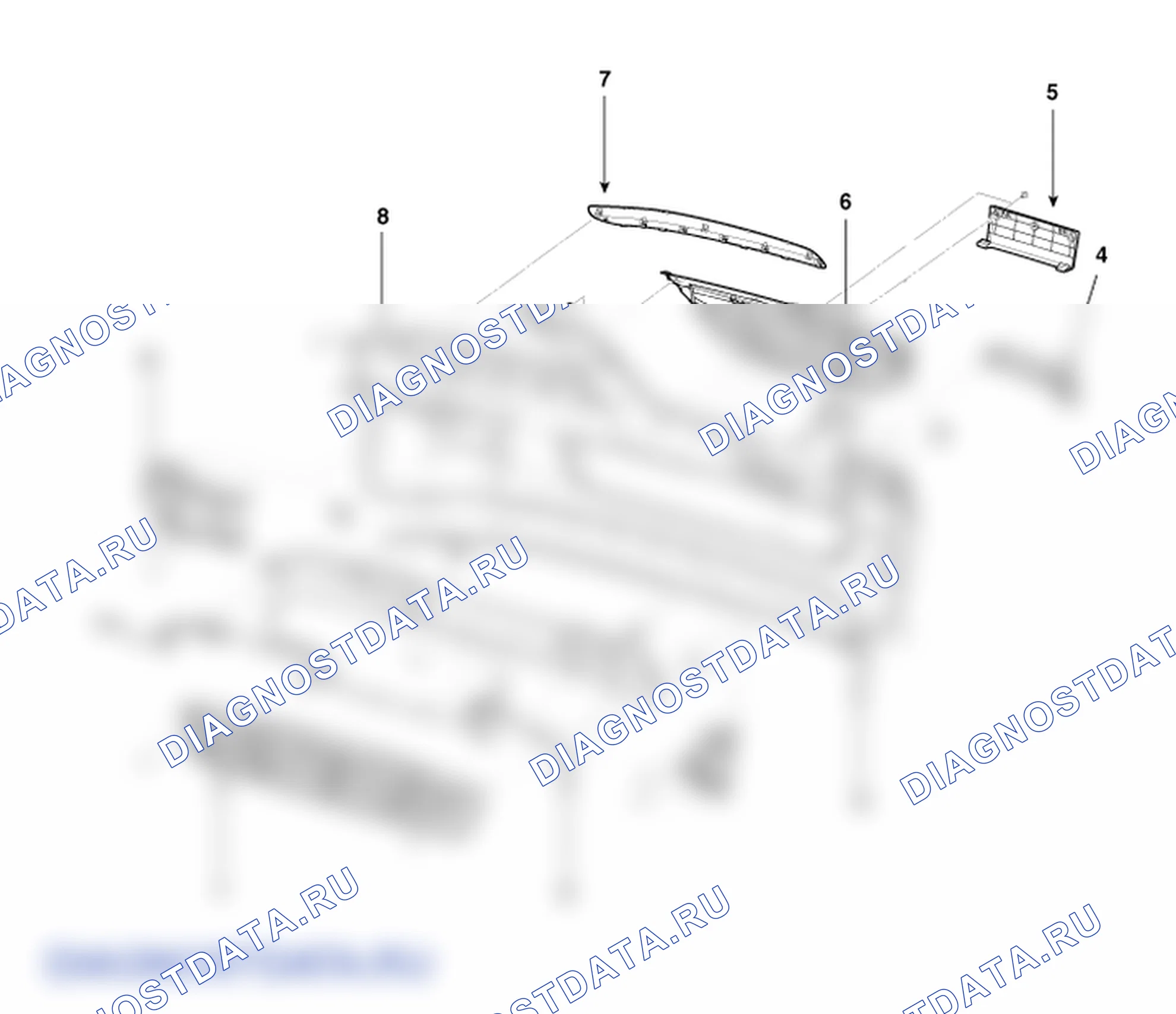 Детали переднего бампера. Hyundai Genesis(Bh)-U.S. I