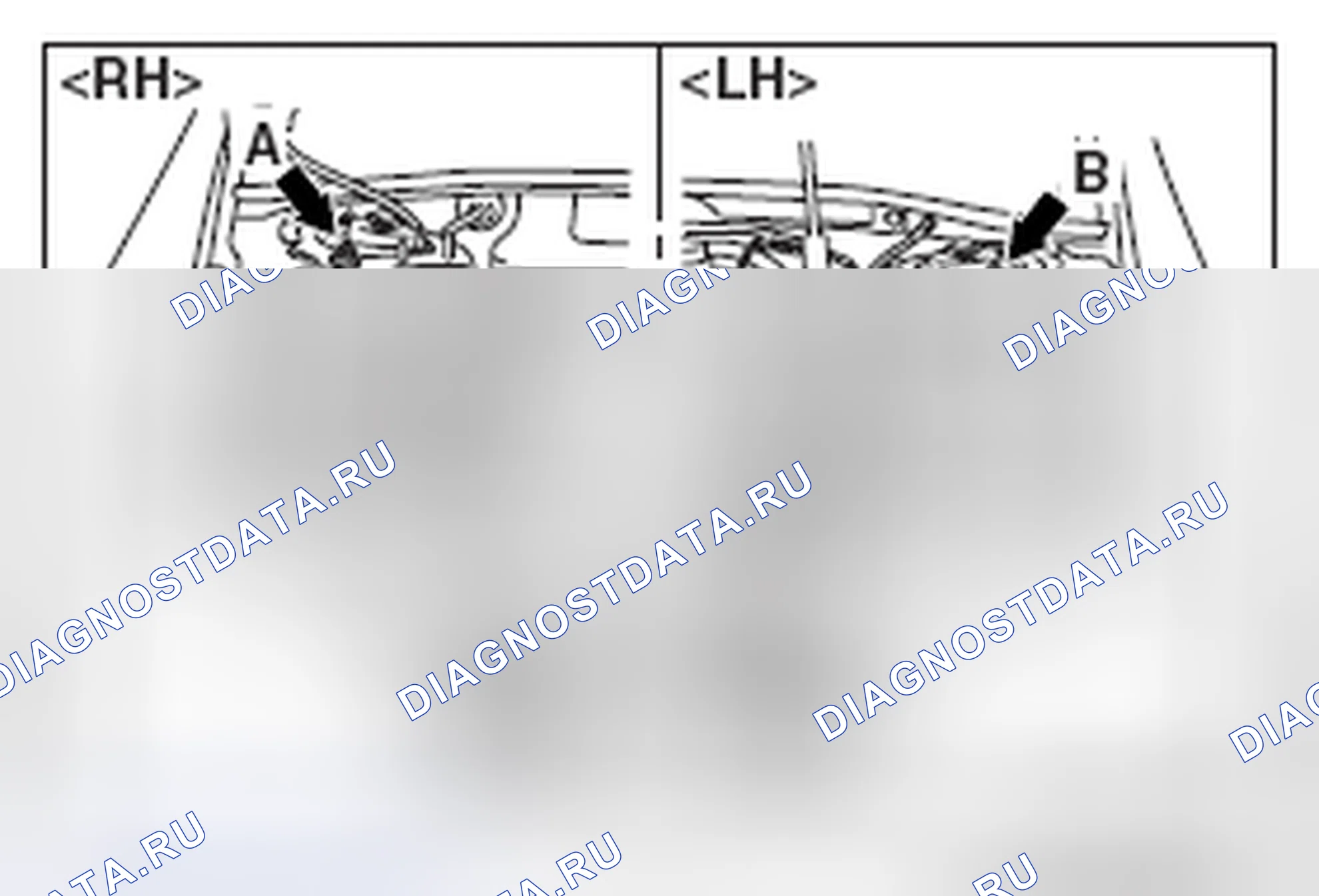 Рис. 771: > > B < < УСТАНОВКА ПЕРЕДНЕГО МОНТАЖНОГО КРОНШТЕЙНА ДВИГАТЕЛЯ. Mitsubishi Galant IX рестайлинг