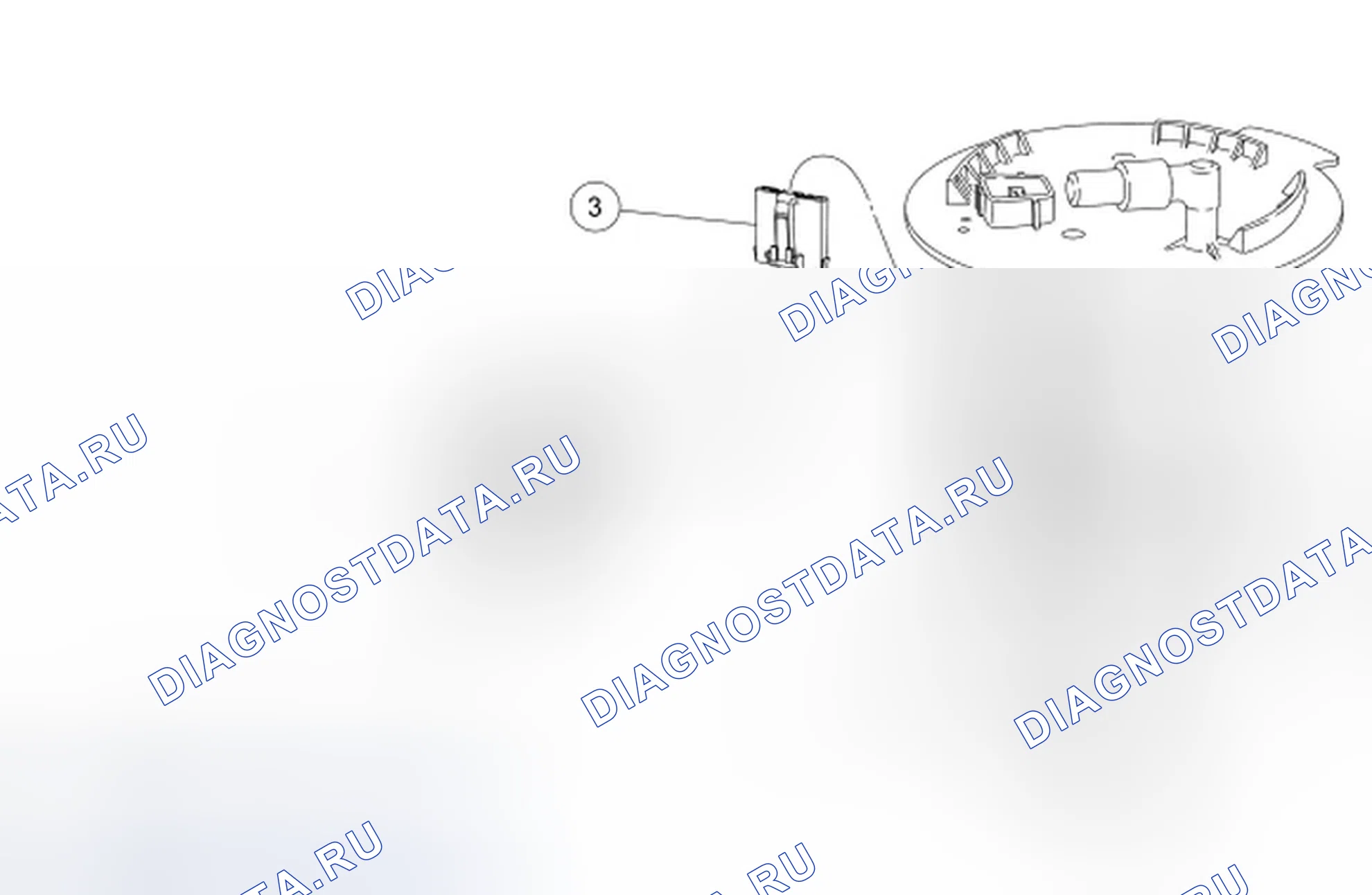 Рис. 5: Датчик уровня топлива. Ford Edge I