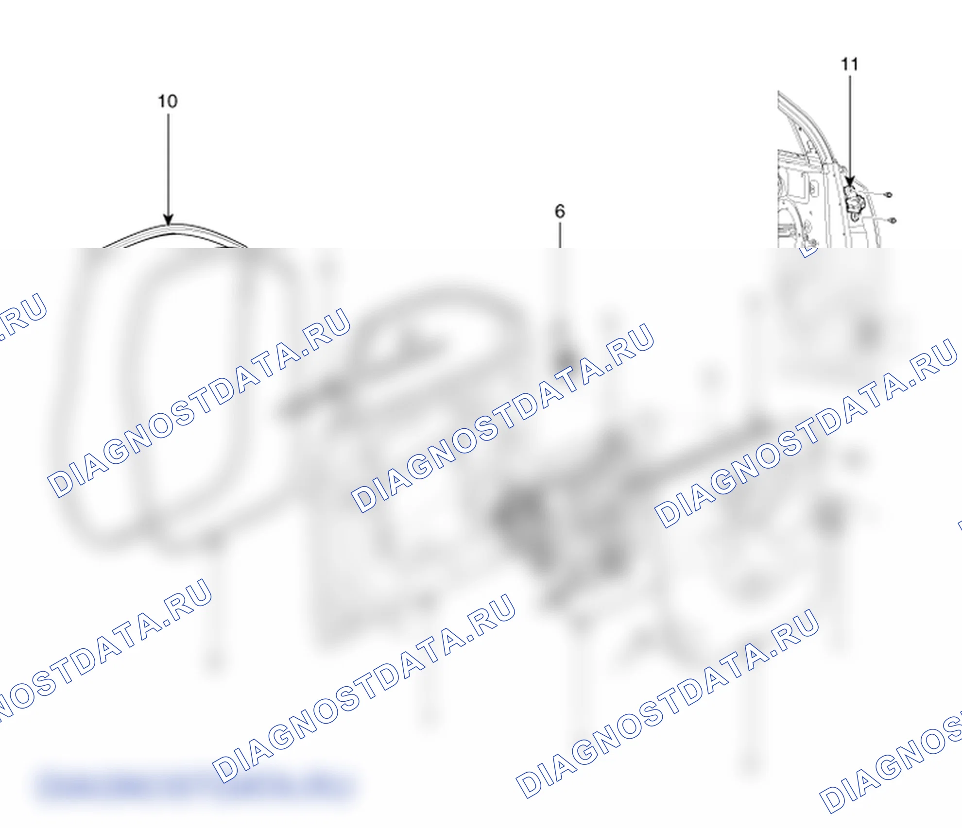Детали передней двери. Hyundai ix35 EL