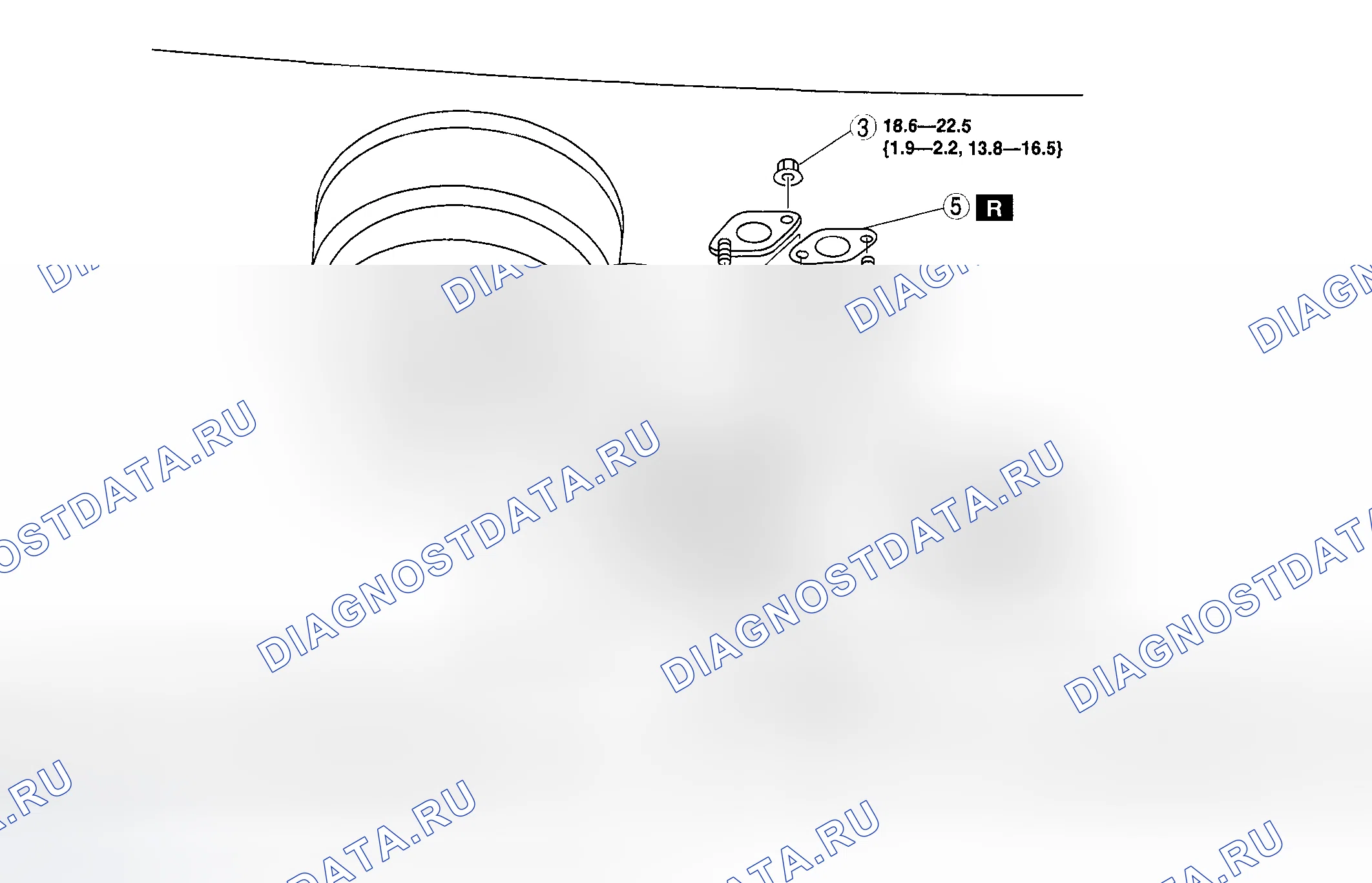 Рис. 13: СНЯТИЕ / УСТАНОВКА ГЛАВНОГО ЦИЛИНДРА СЦЕПЛЕНИЯ. Mazda 6 GG