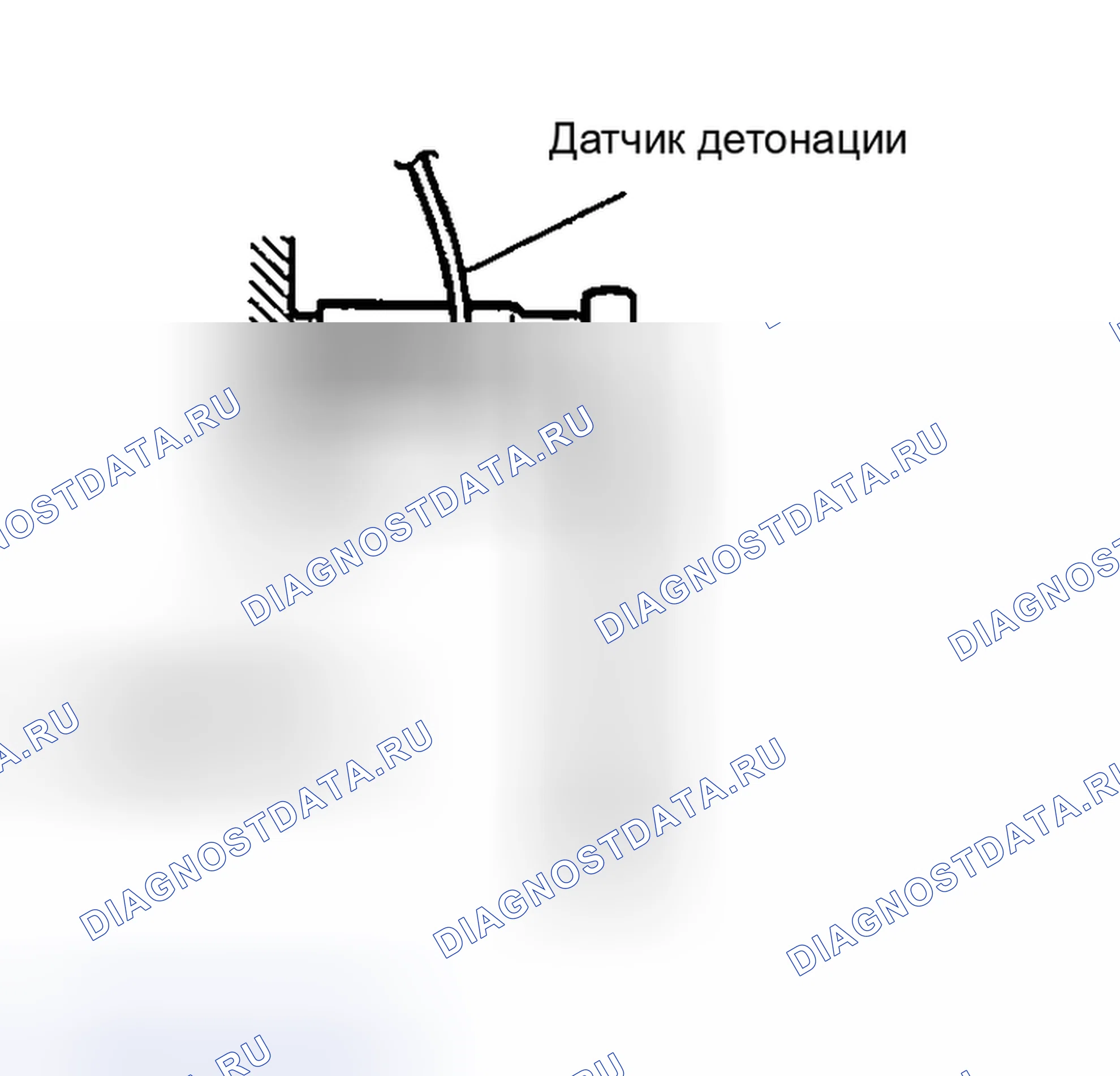 Рис. 14: < < A > > ДЕМОНТАЖ ДАТЧИКА ДЕТОНАЦИИ. Mazda MX-30 I