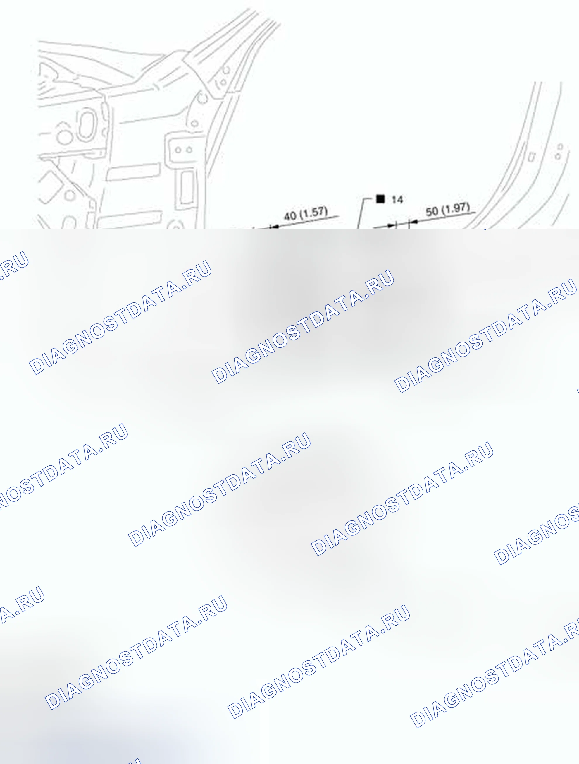 Рис. 55: Внешний подоконник (частичная замена резанием). Honda MDX I