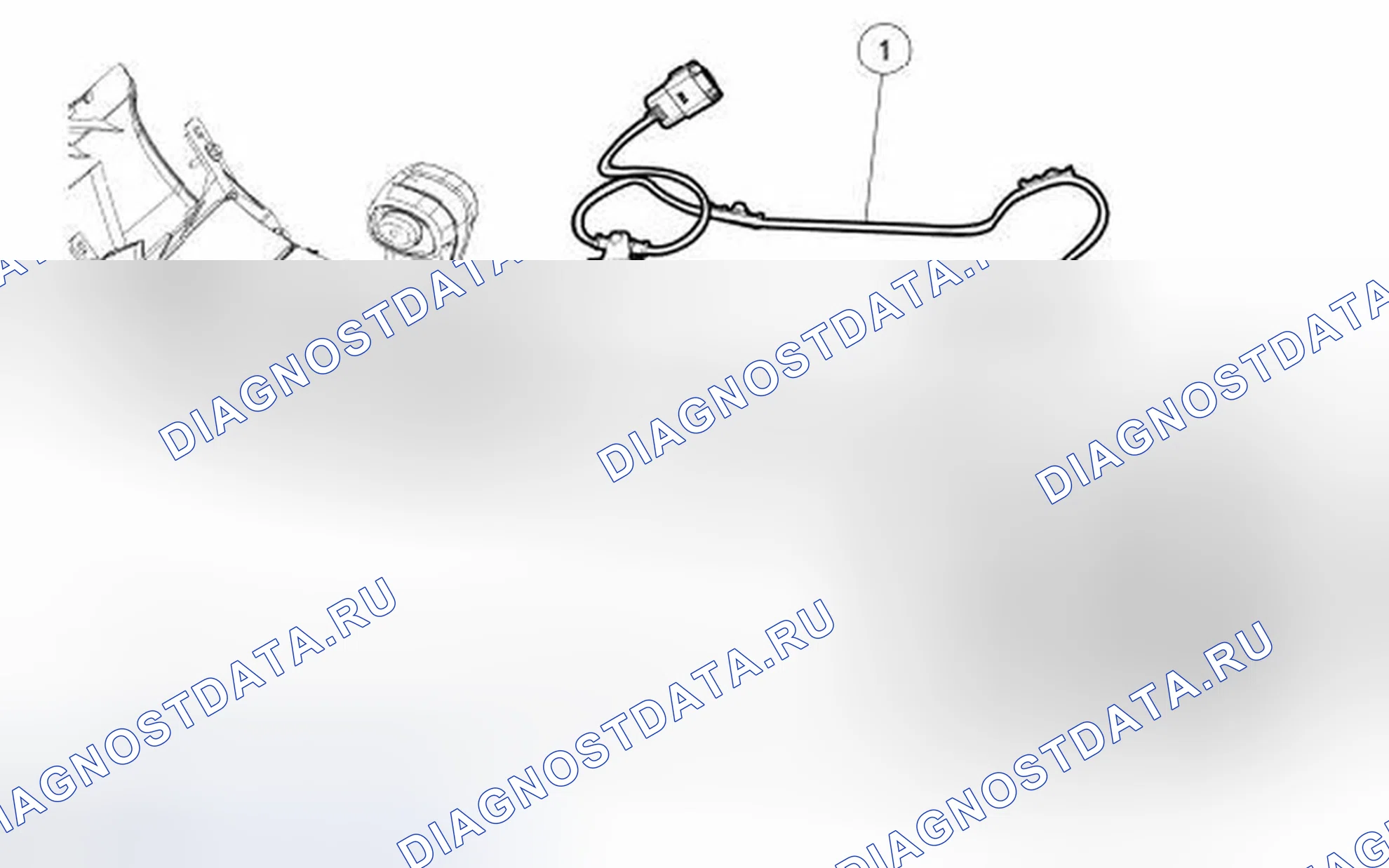 Рис. 101: Кабель и порт универсальной последовательной шины (USB). Ford Taurus VI