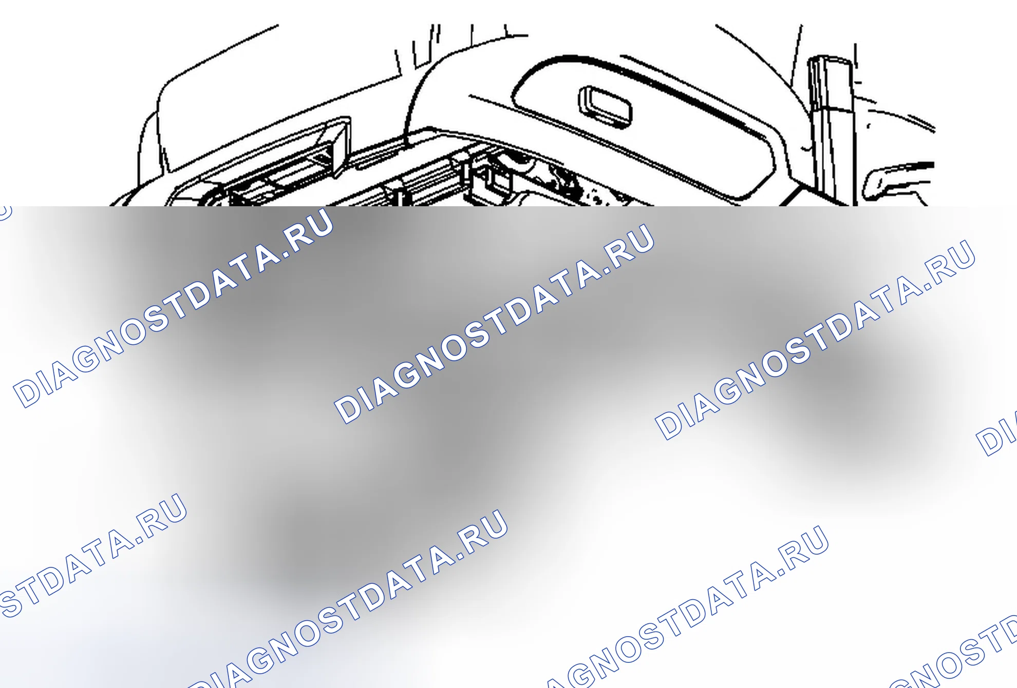 Рис. 117: Замена модуля управления обогревателем переднего сиденья. GMC Acadia I рестайлинг