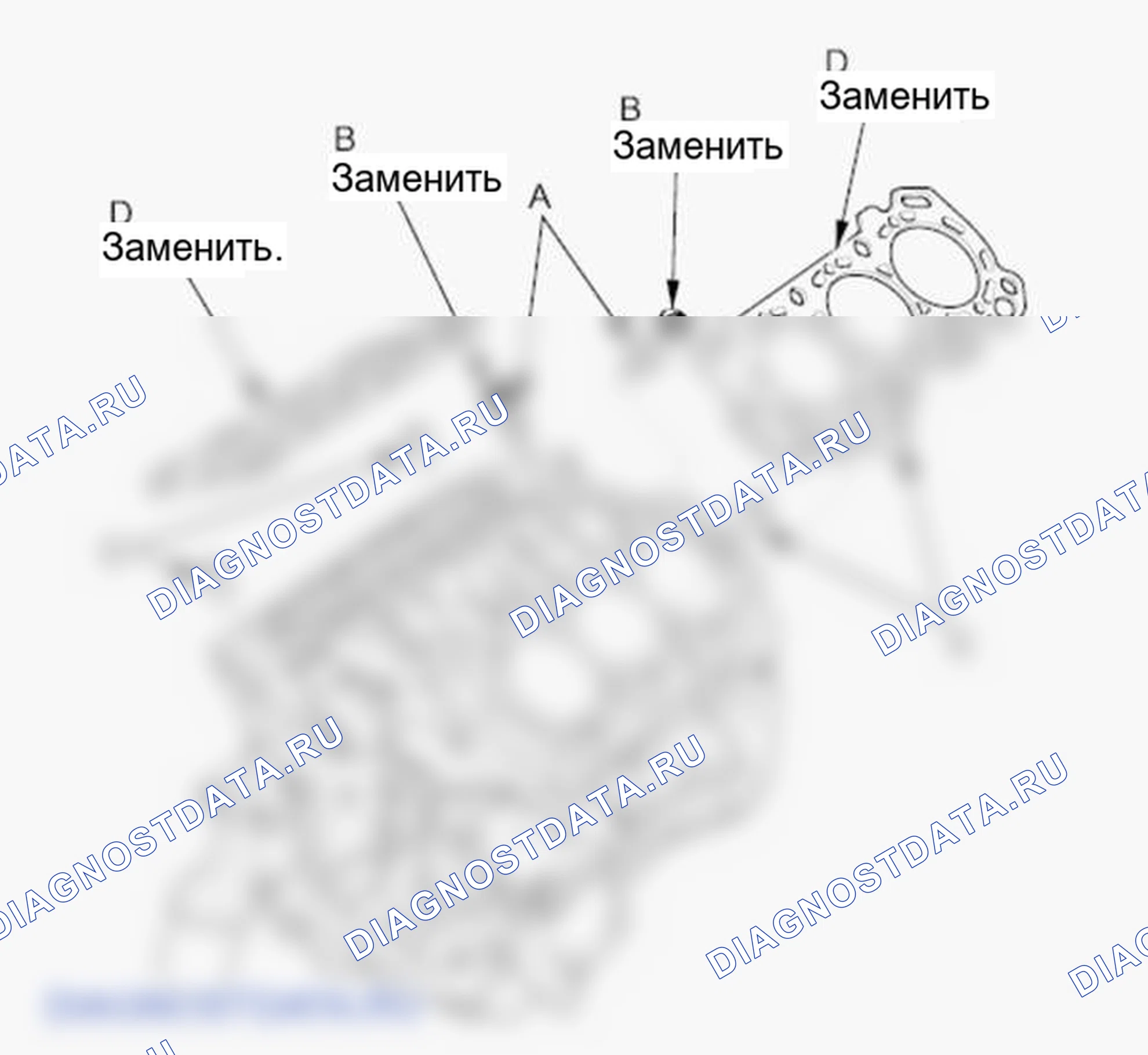 Рис. 134: Установка головки цилиндров. Honda Ridgeline I рестайлинг