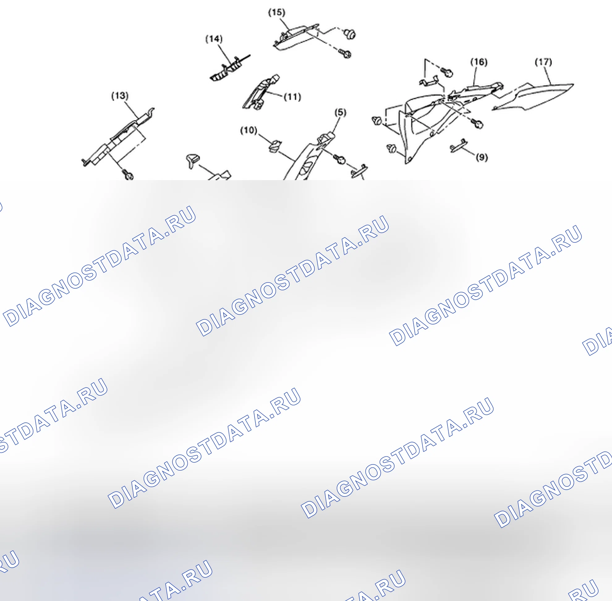 Рис. 36: ВНУТРЕННЯЯ ОТДЕЛКА (МОДЕЛЬ СЕДАНА). Subaru Outback BP рестайлинг