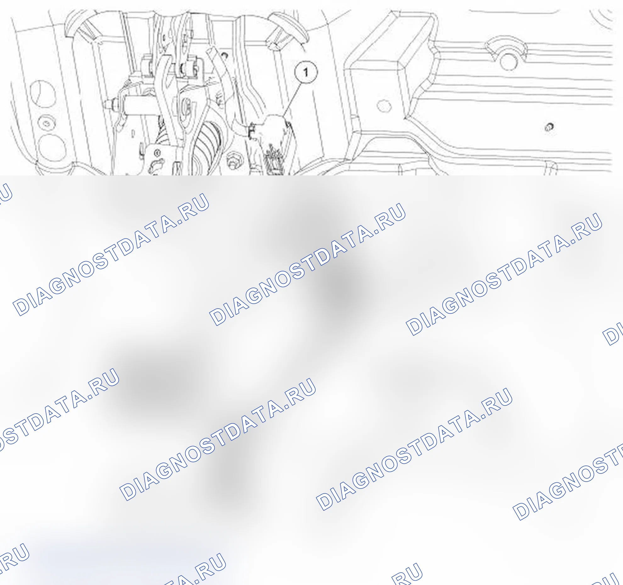 Рис. 1: Педаль акселератора. Ford Transit Connect I рестайлинг