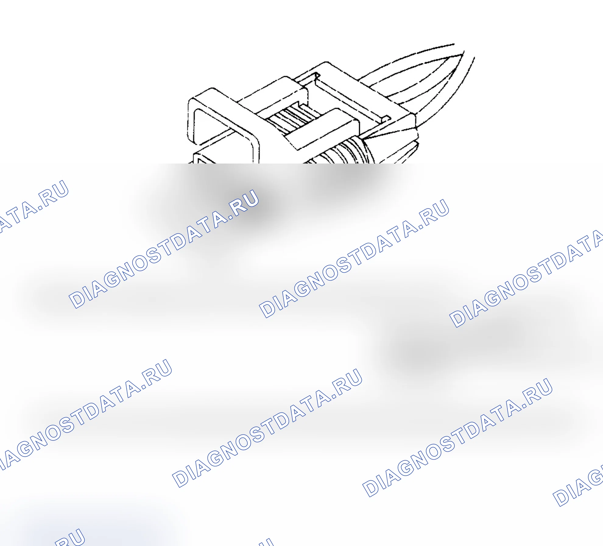 Рис. 6: Идентификация клемм двухпозиционного реле давления ABS. Dodge Grand Caravan II