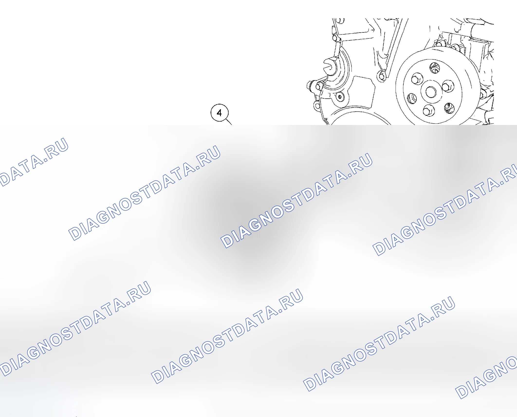 Рис. 430: Компоненты нижнего конца - разнесенный вид. Ford Escape I рестайлинг