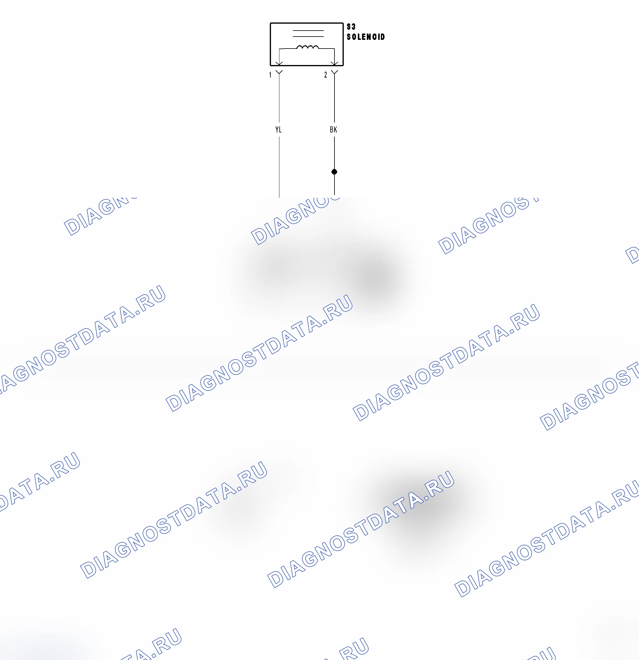 Рис. 635: ЦЕПЬ НАПРЯЖЕНИЯ ПИТАНИЯ 9830-HYDRAULIC СОЛЕНОИДА F3: КОРОТКОЕ замыкание на массу. Chrysler Crossfire I final