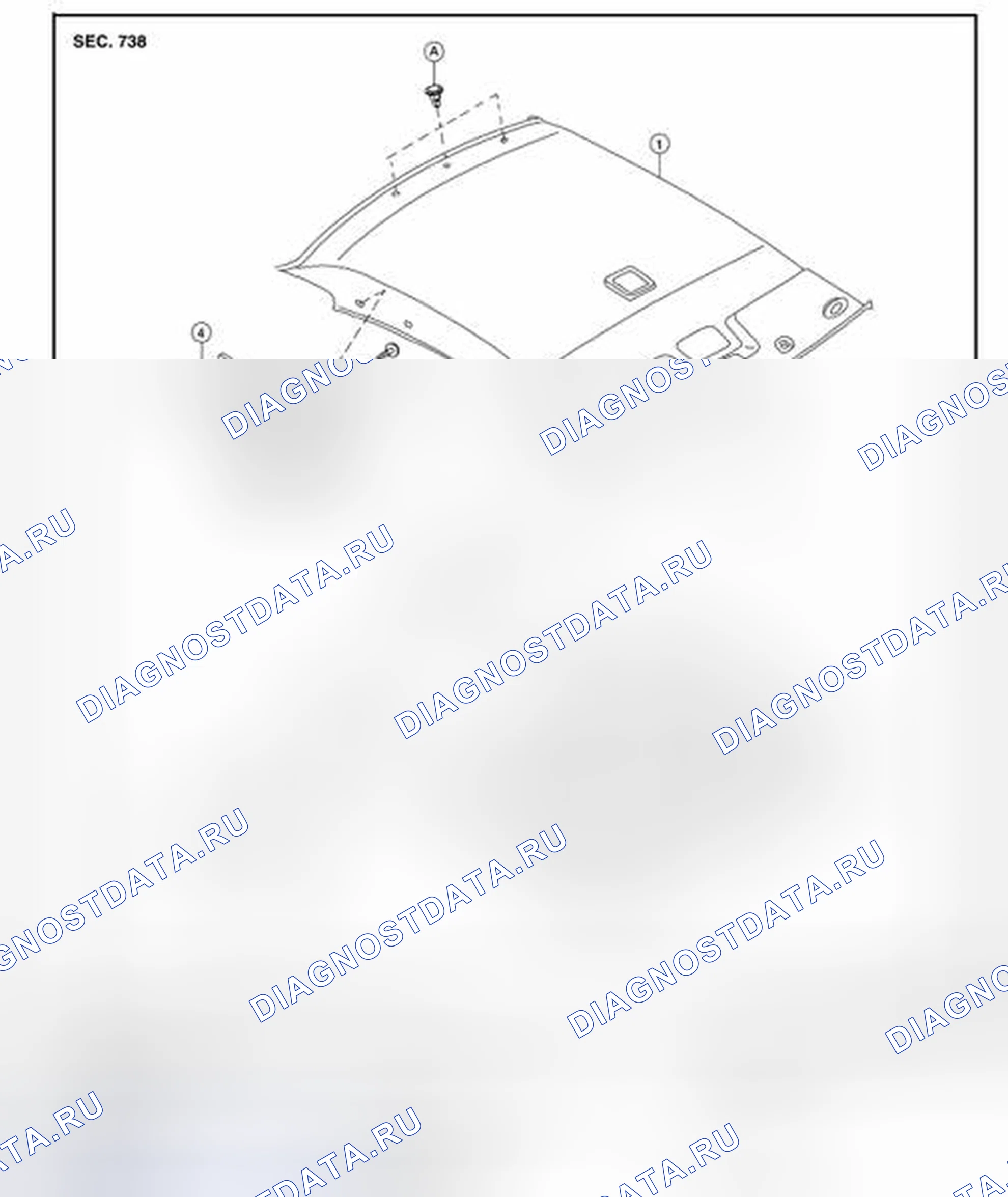 Рис. 238: Разнесенный вид. Nissan Altima L33