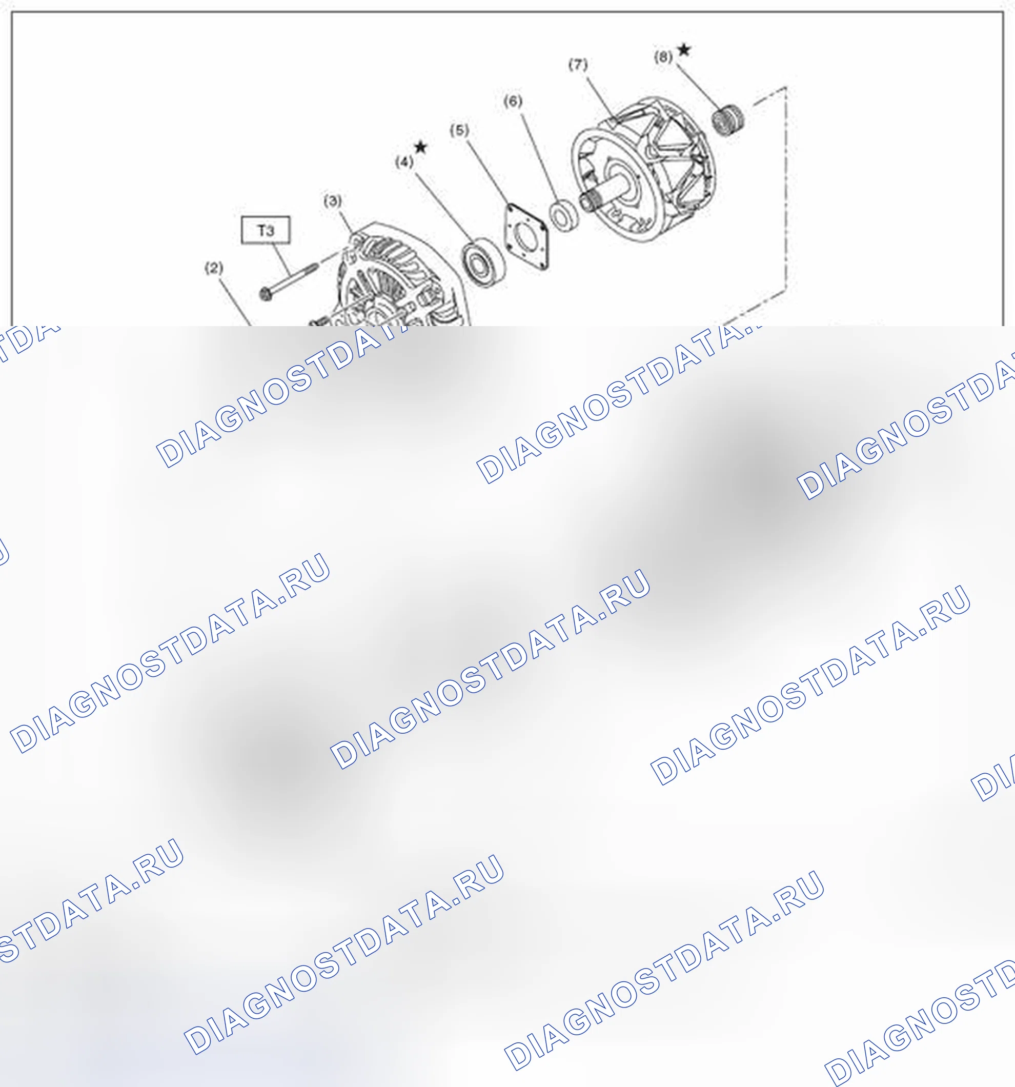 Рис. 4: ГЕНЕРАТОР. Subaru Impreza GK
