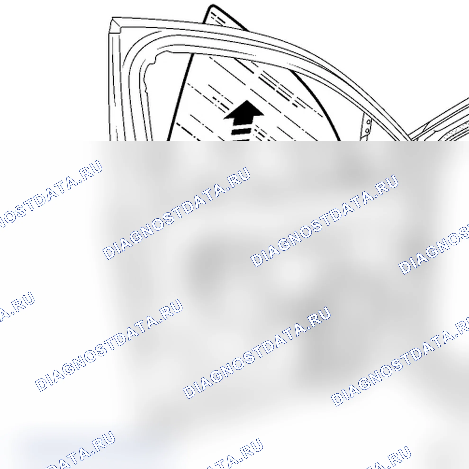 Опускное стекло передней двери. Renault Vel-Satis I