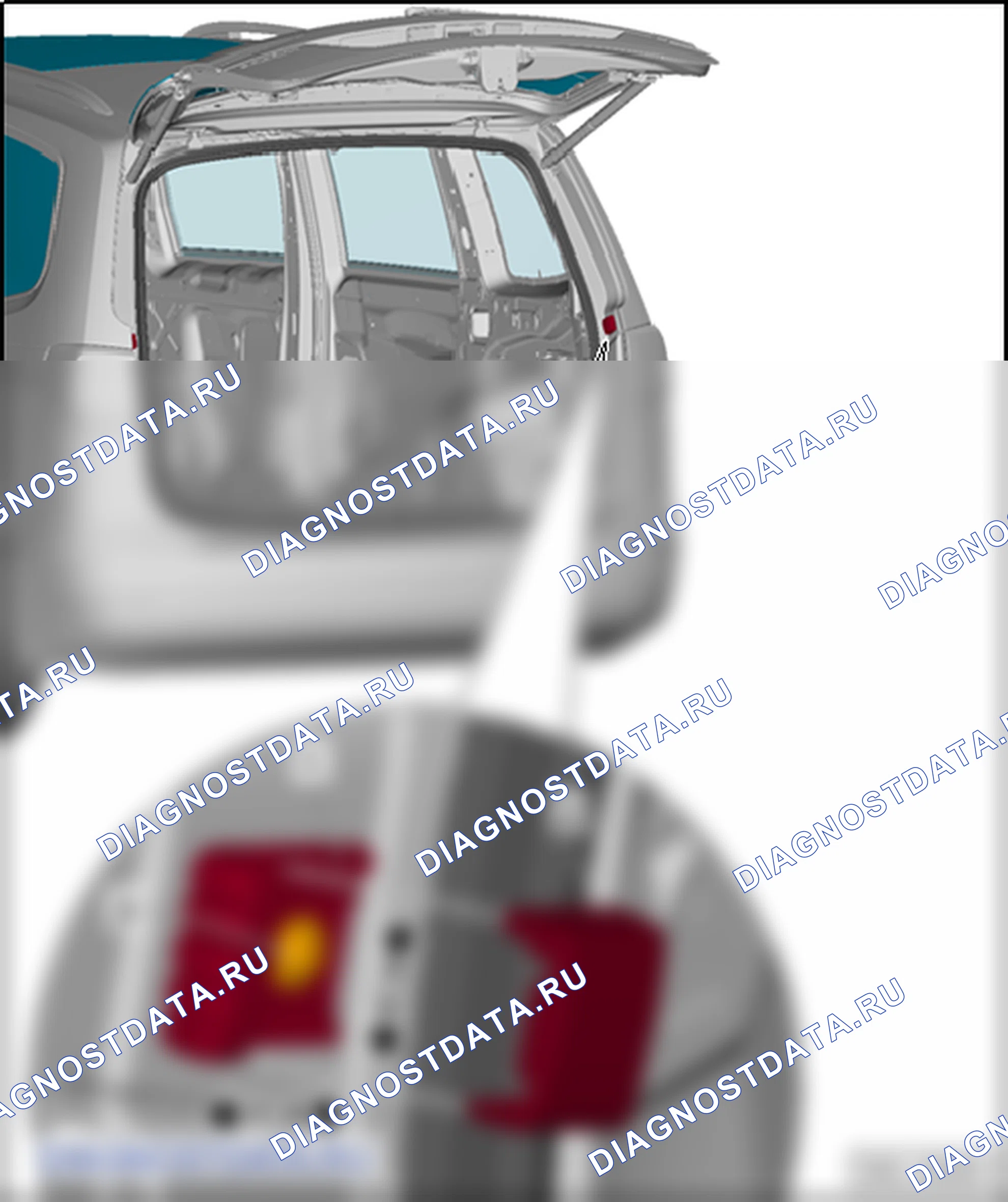 Дверь багажного отсека. SEAT Alhambra Ii