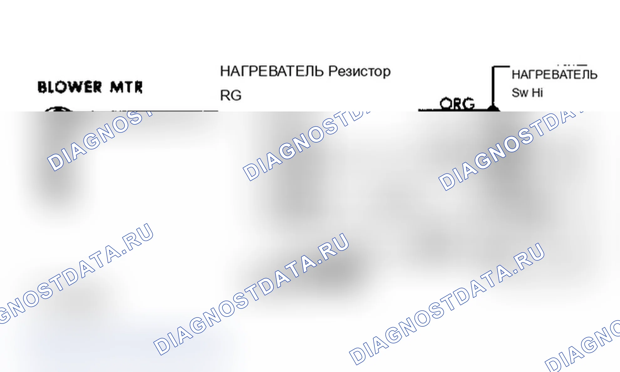Рис. 7: Схема подключения нагревателя (Chevette и 1000). Chevrolet Celebrity I