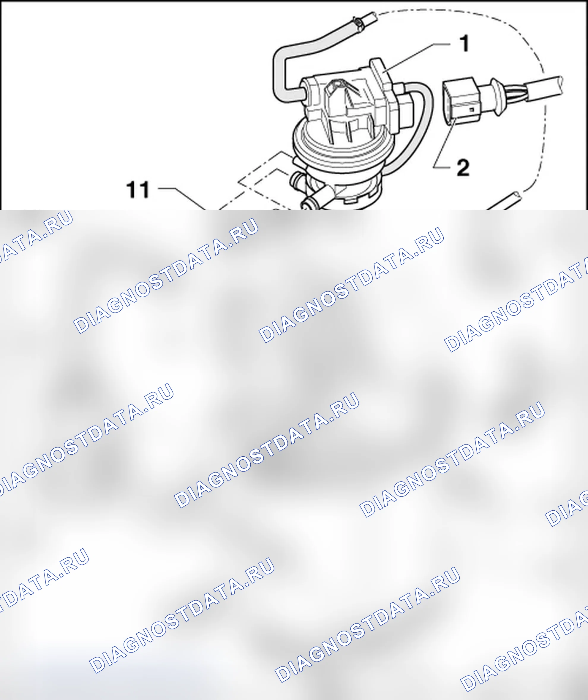 Рис. 15: ОБЗОР КОМПОНЕНТОВ СИСТЕМЫ EVAP. Volkswagen New Beetle A4