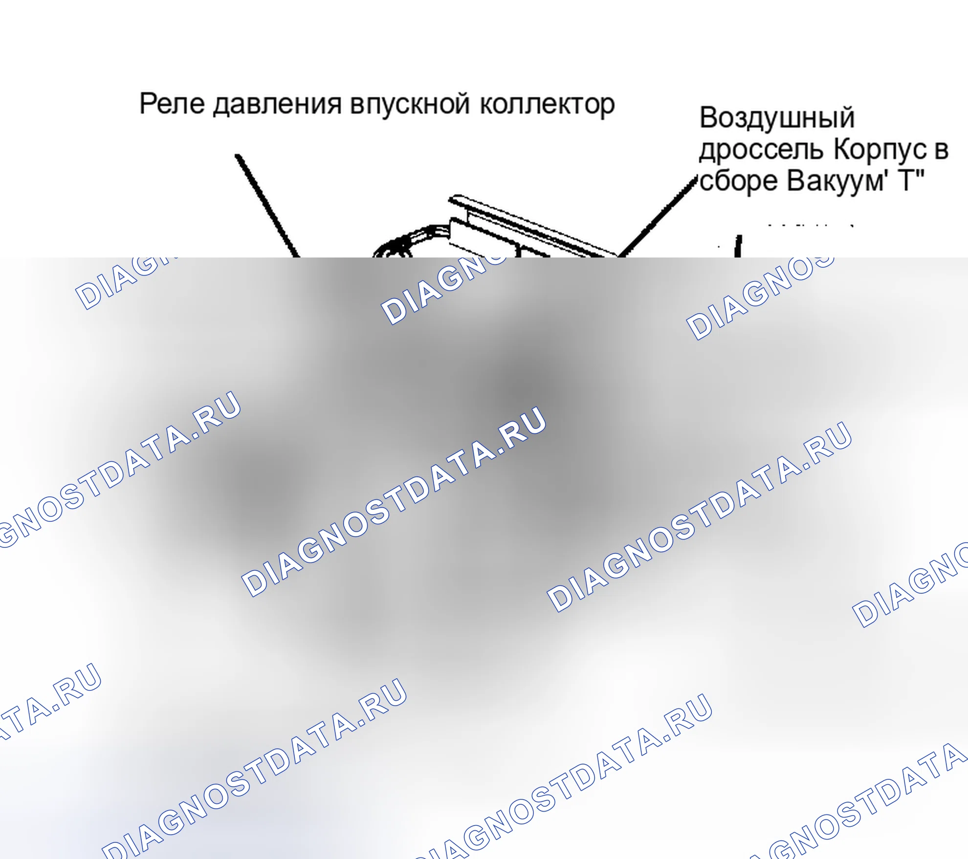 Рис. 28: 2.3L Расположение компонентов двигателя с турбонаддувом. Ford Escort III