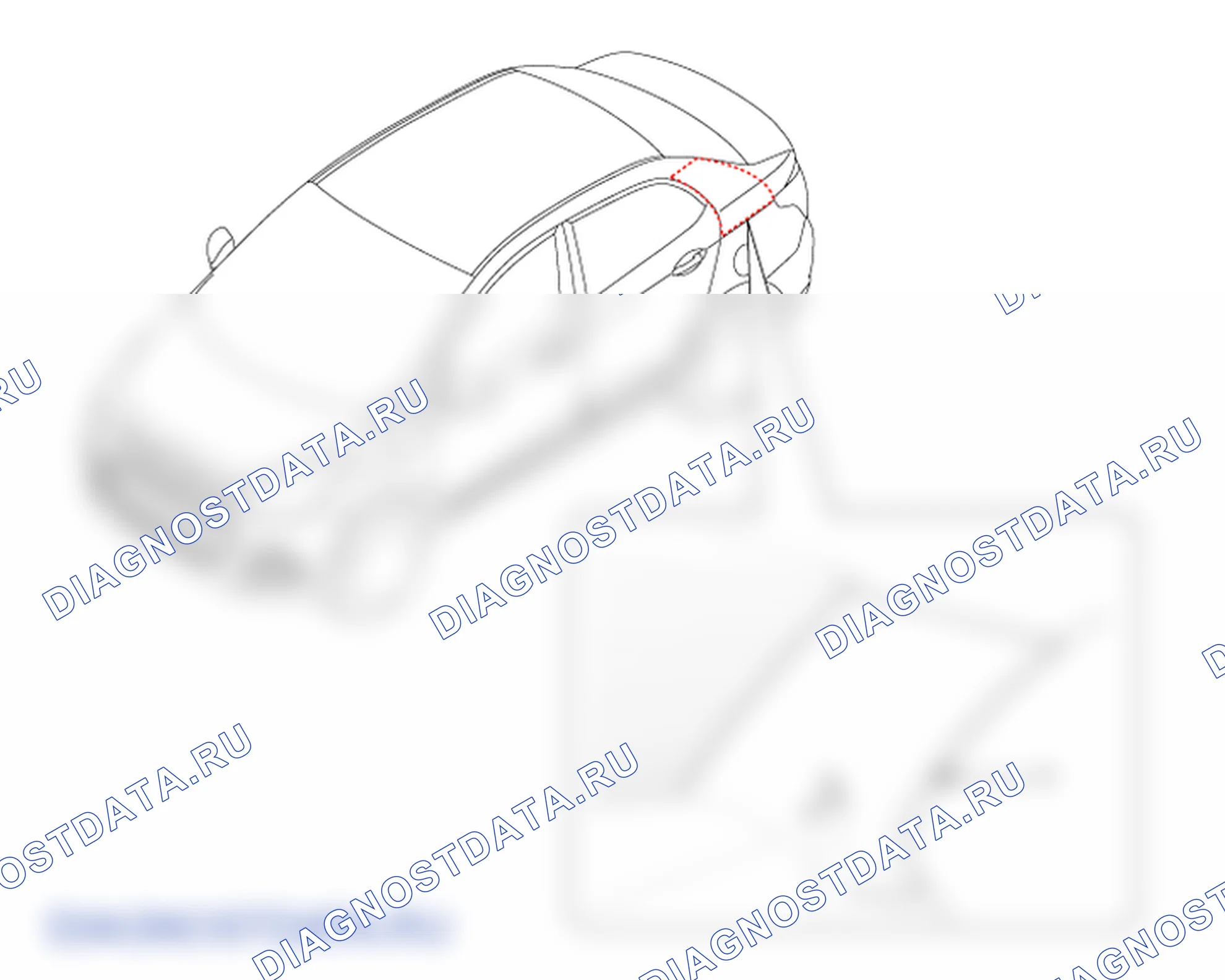 Расположение деталей отделки задней стойки. Hyundai GRAND i10/Xcent BA