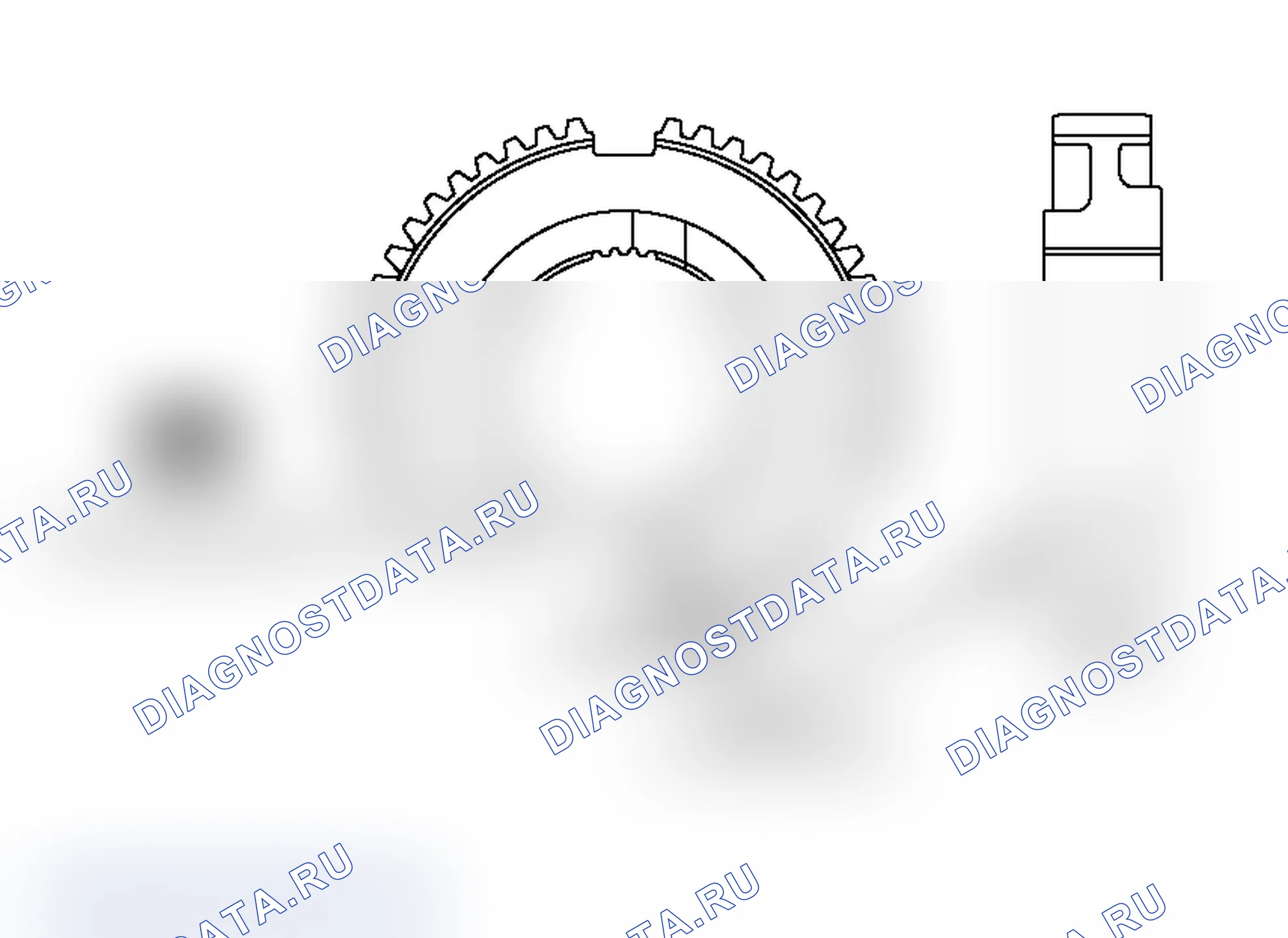 Рис. 532: >> МОНТАЖ СТУПИЦЫ E <<3RD-4TH скорость SYNCHRONIZER. Mitsubishi Lancer Ralliart IX рестайлинг