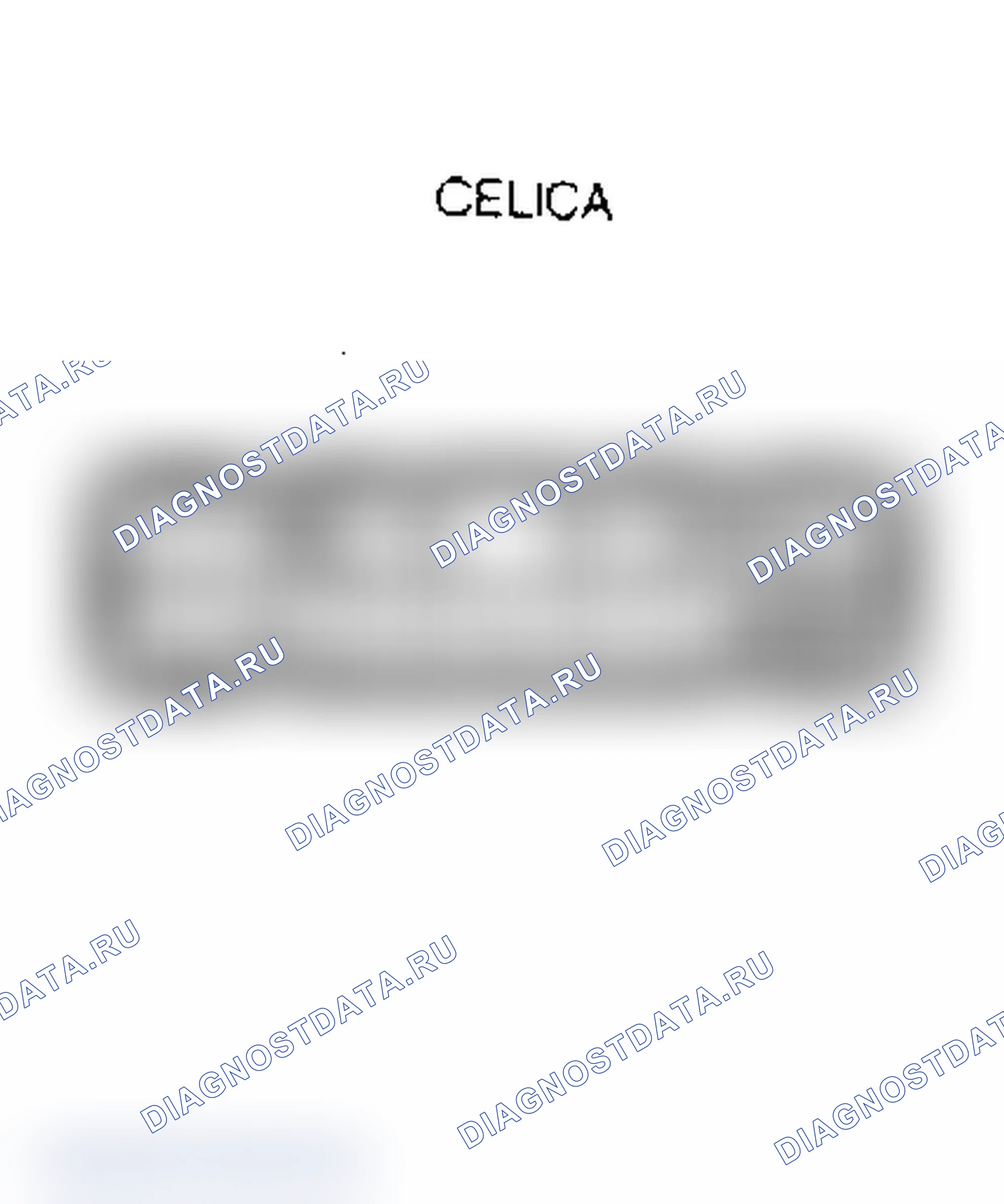 Рис. 3: Расположение клемм переключателя воздуходувки нагревателя. Toyota Celica T160
