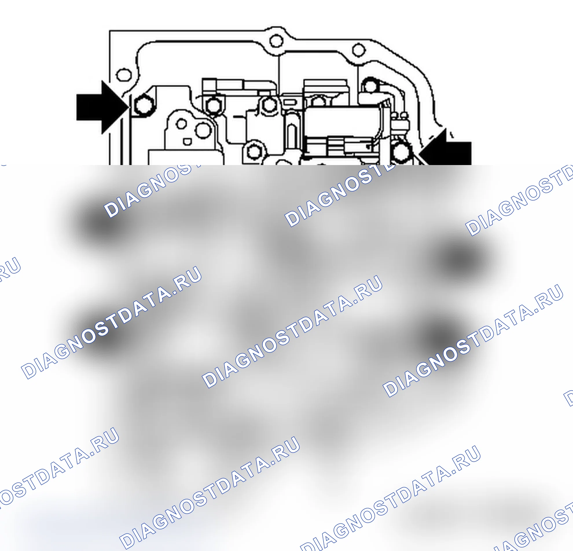 Демонтаж и монтаж корпуса клапана (коробка передач установлена) (AF 40). Opel Zafira B