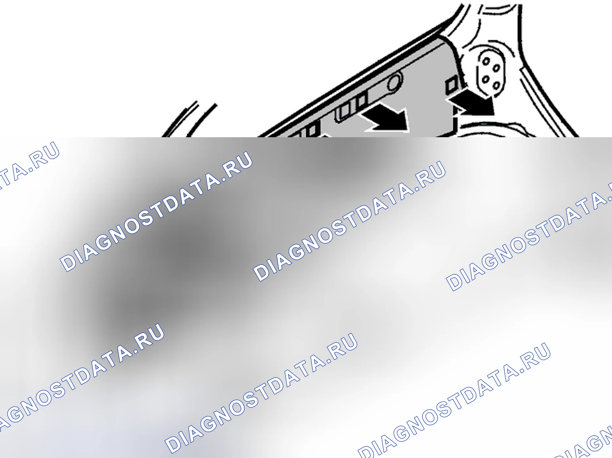 Рис. 116: Снятие звукоизоляции. Volvo XC70 I рестайлинг