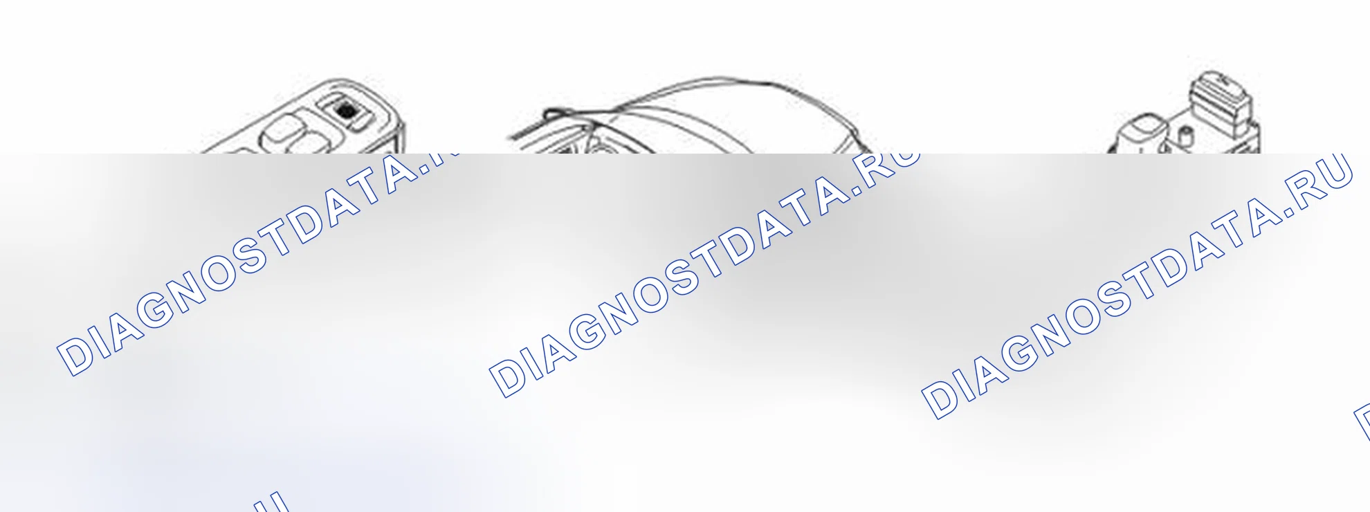 Рис. 2022: Модуль двери водителя (DDM) / Модуль пассажирской двери (PDM). Volvo V70 II