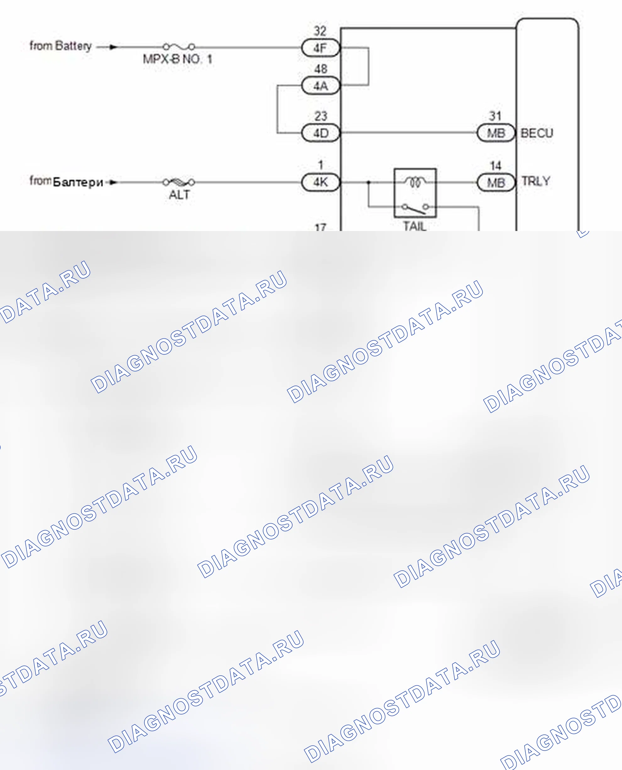 Рис. 12: СХЕМА СИСТЕМЫ [12 / 2013 -]. Toyota Highlander III