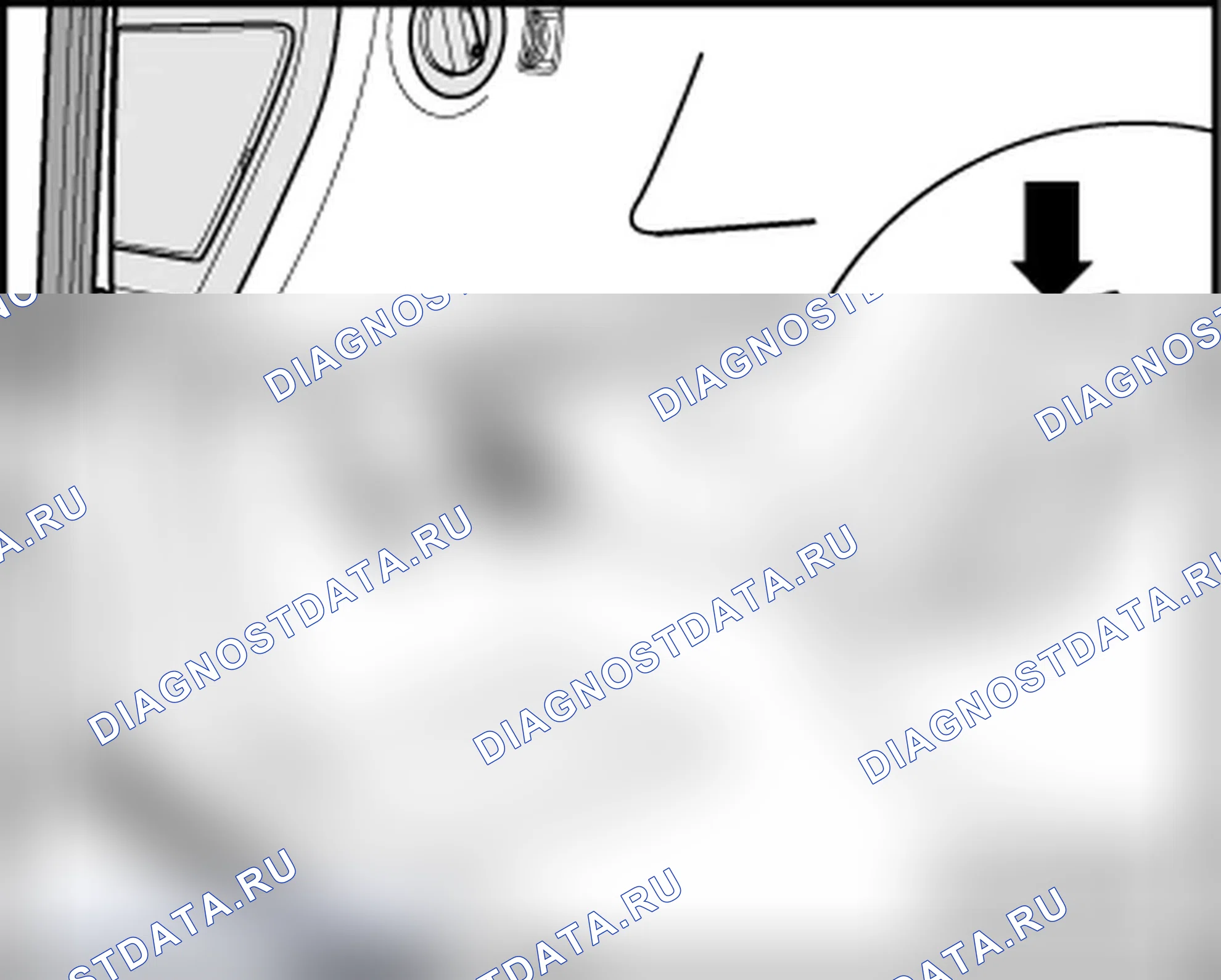 Рис. 26: ЗАДНИЙ ПЕРЕКЛЮЧАТЕЛЬ СПОЙЛЕРА. Volkswagen New Beetle A4 рестайлинг