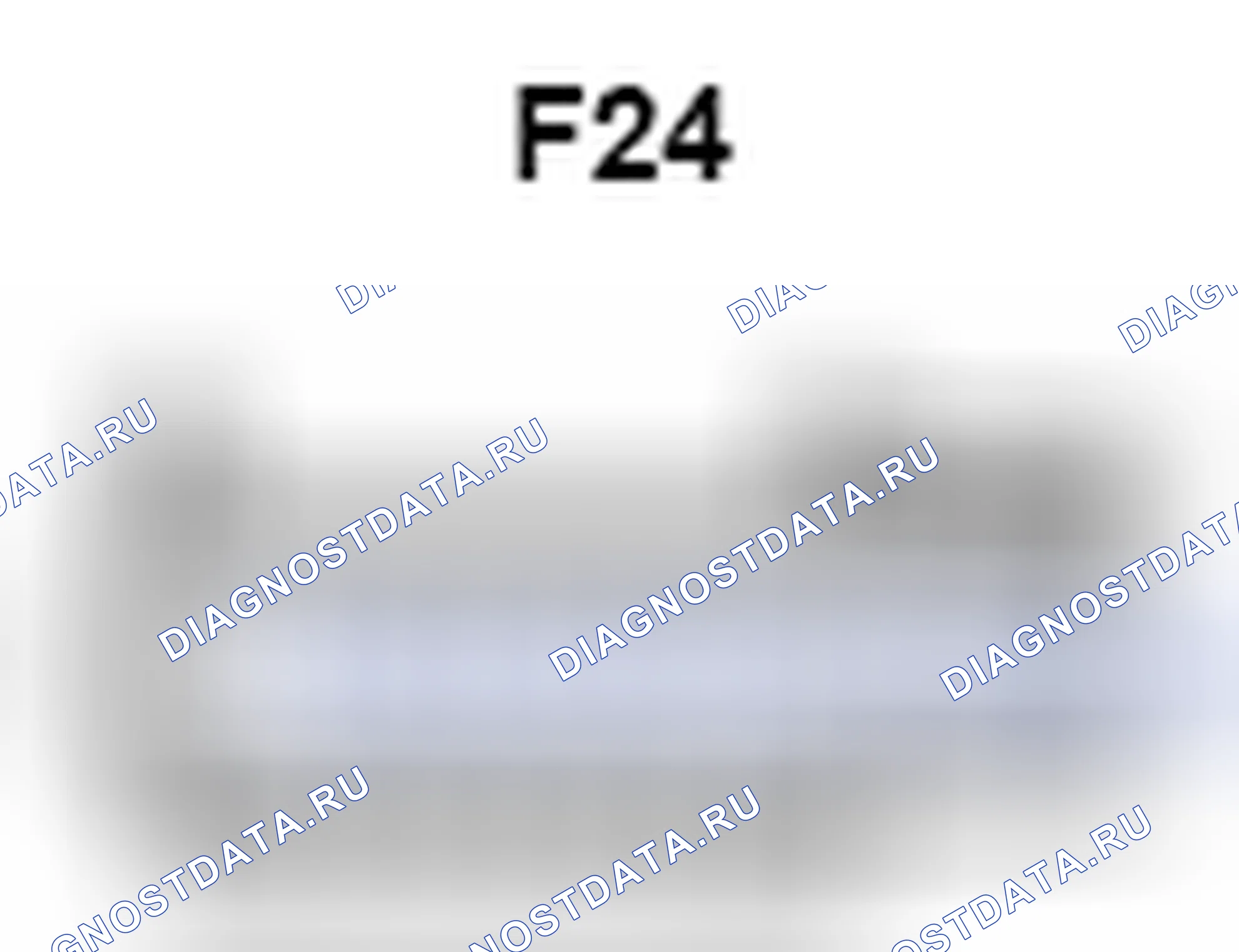 Рис. 1247: Вид с торца разъема Tweeter (передний Rh) (F24). Toyota Camry XV40
