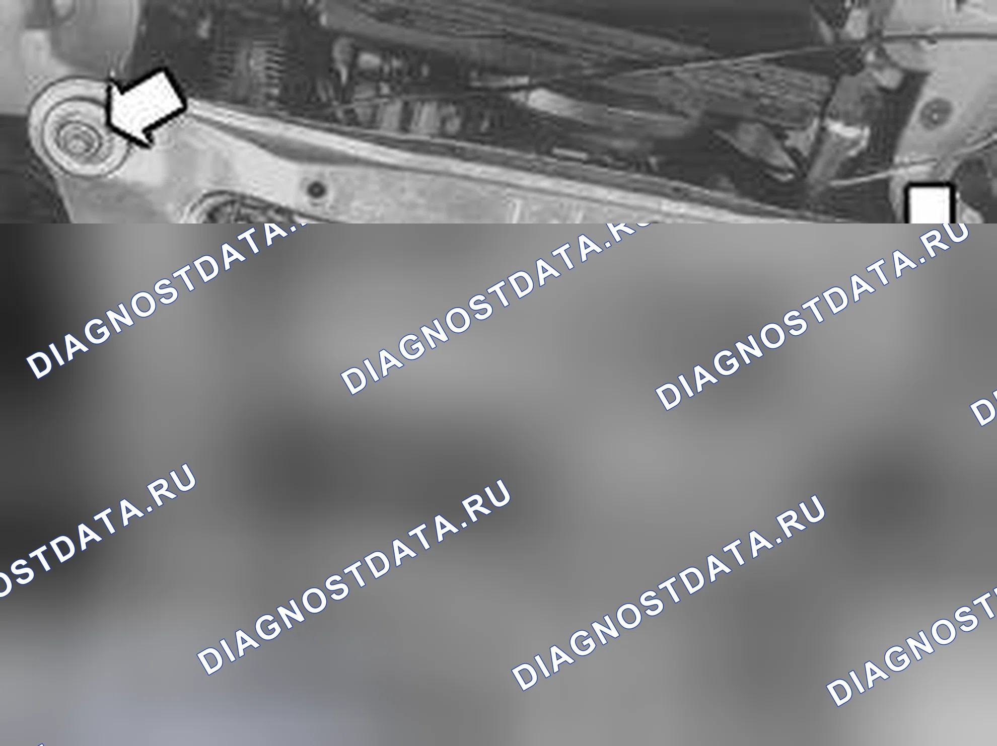 Рис. 945: Подготовка к опусканию подрамника. Volvo C70 I