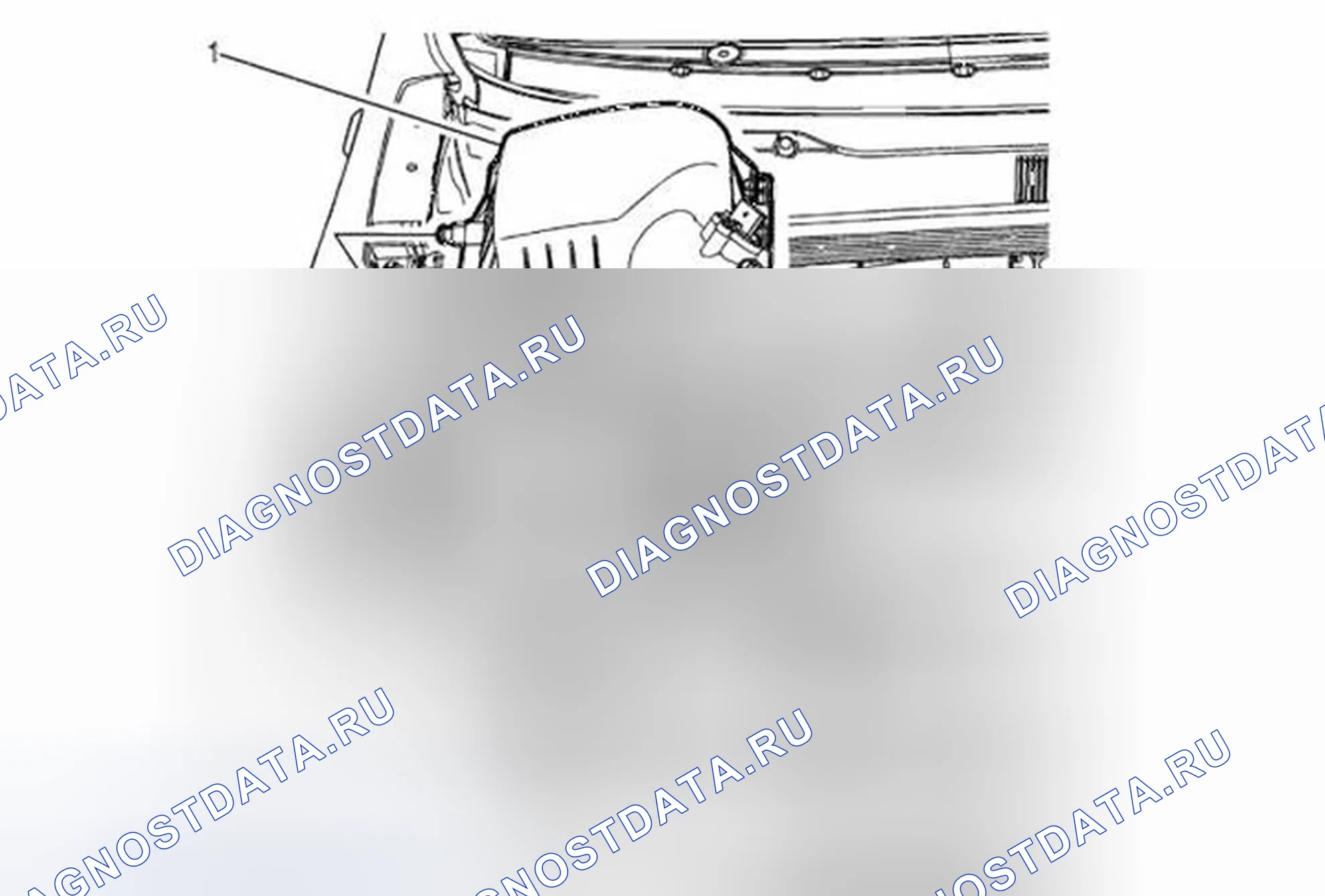 Рис. 25: Замена узла воздухоочистителя. Buick Encore I