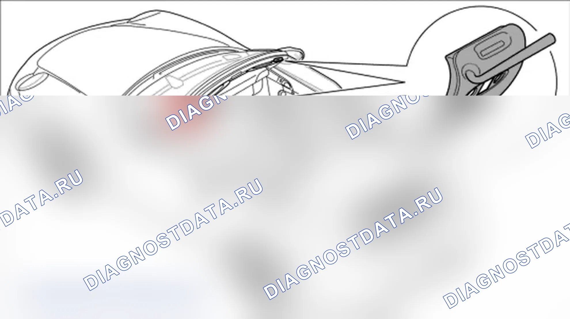 Рис. 134: Снятие опоры с поворотным верхом. Porsche 911 GT3 997