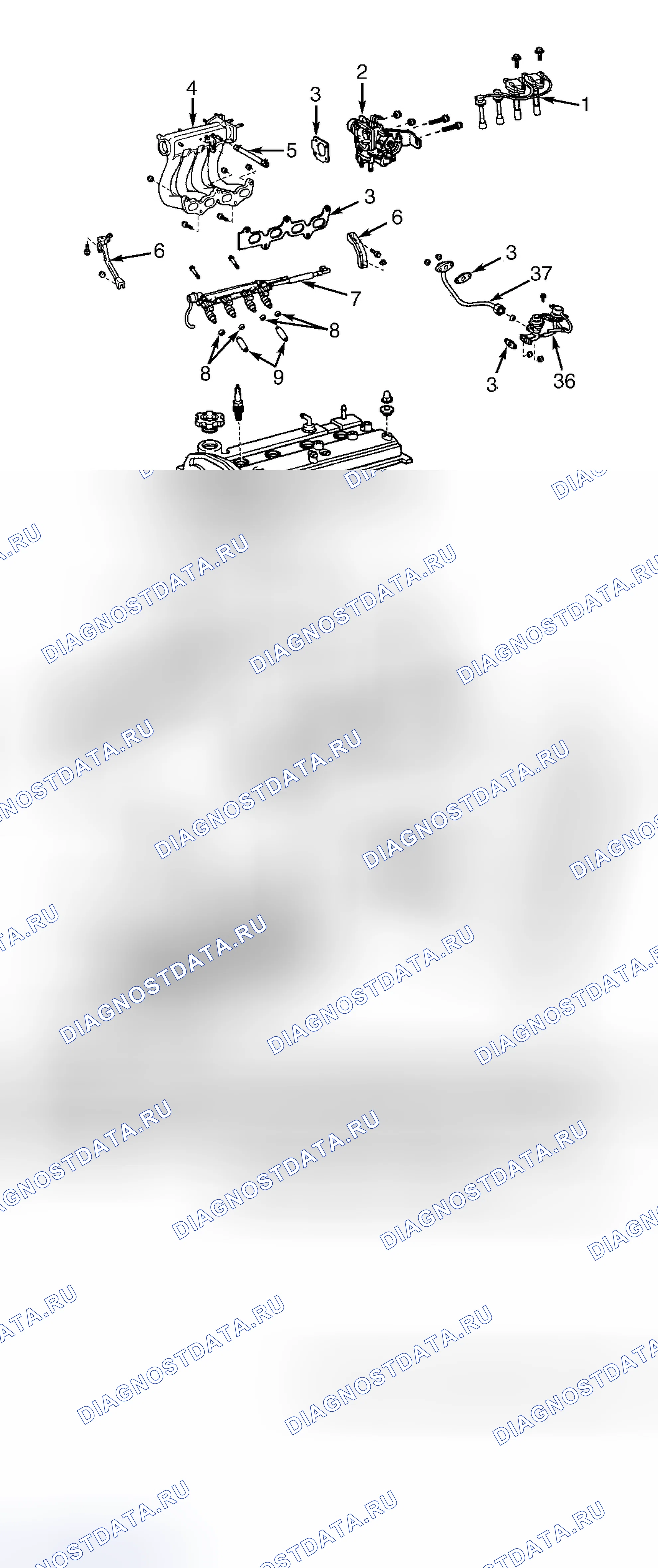 Рис. 8: Демонтаж. Toyota Tercel L50