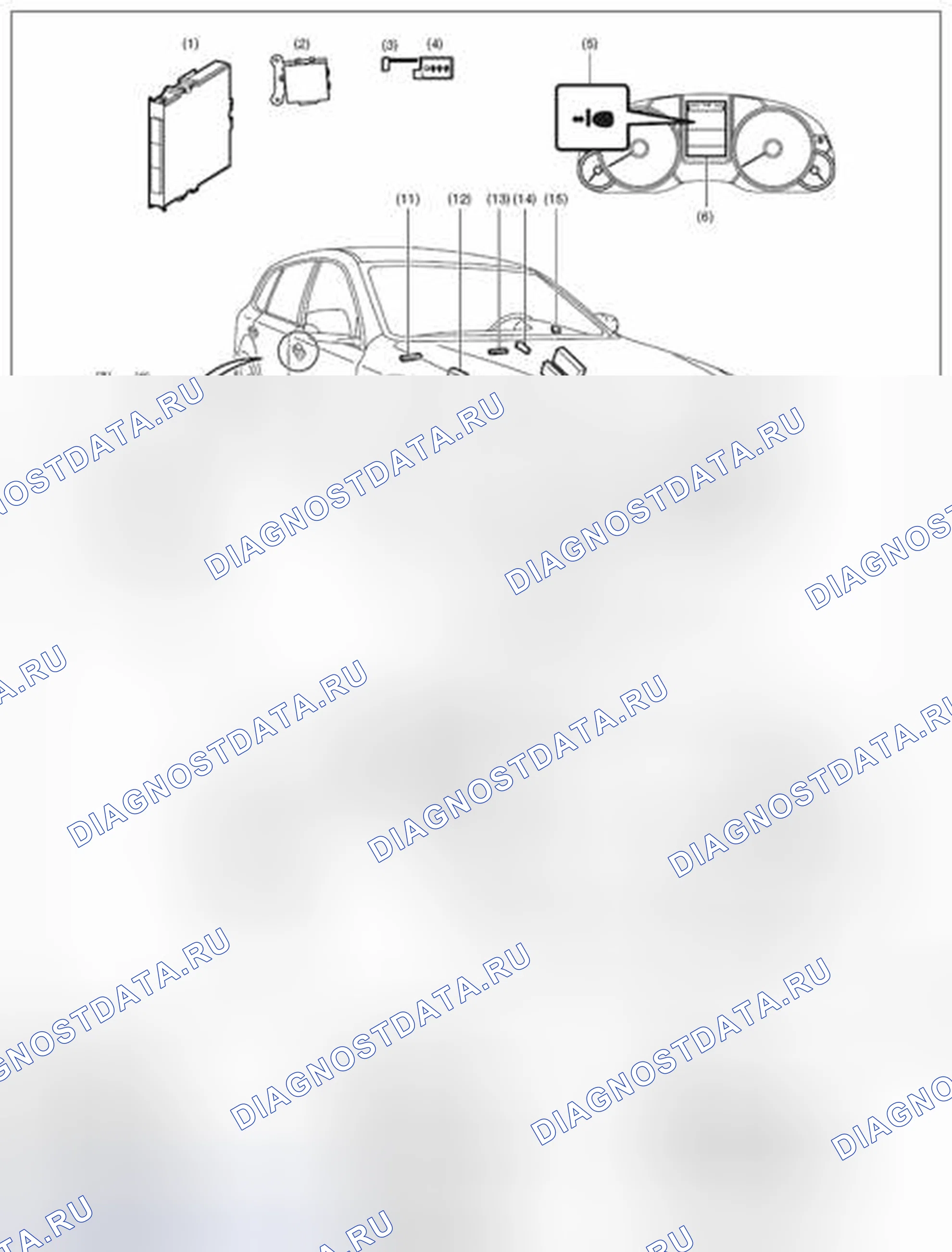 Рис. 36: РАСПОЛОЖЕНИЕ. Subaru Outback BR рестайлинг
