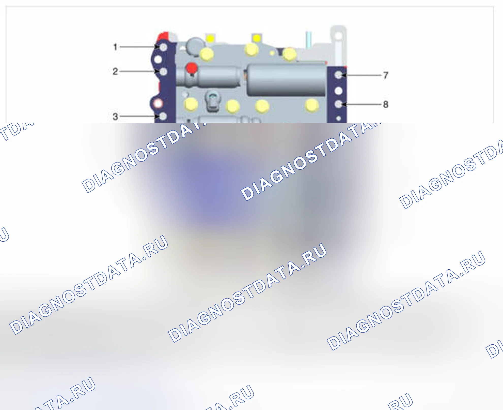 Рис. 38: Поток в корпусе клапана. Kia Optima IV