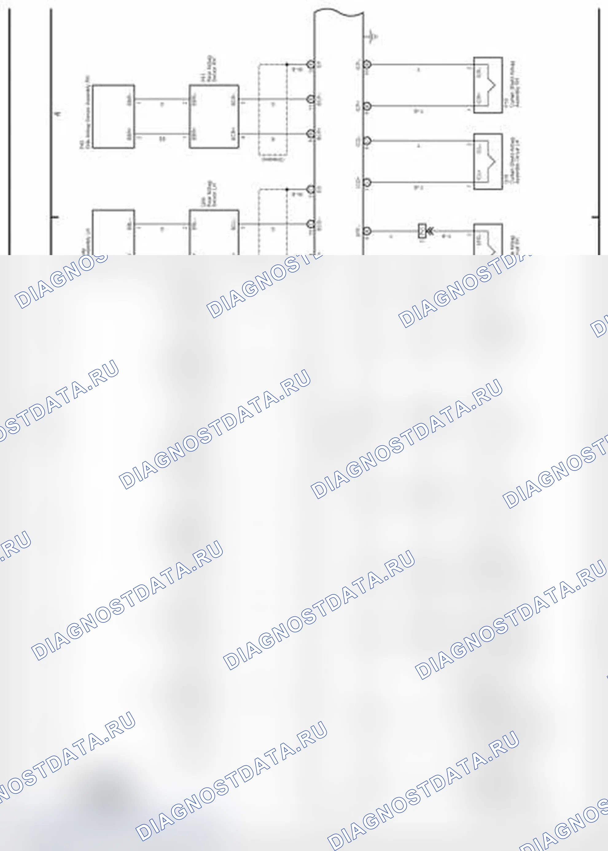 Рис. 634: Схема электропроводки SRS (1 из 2). Lexus IS F I