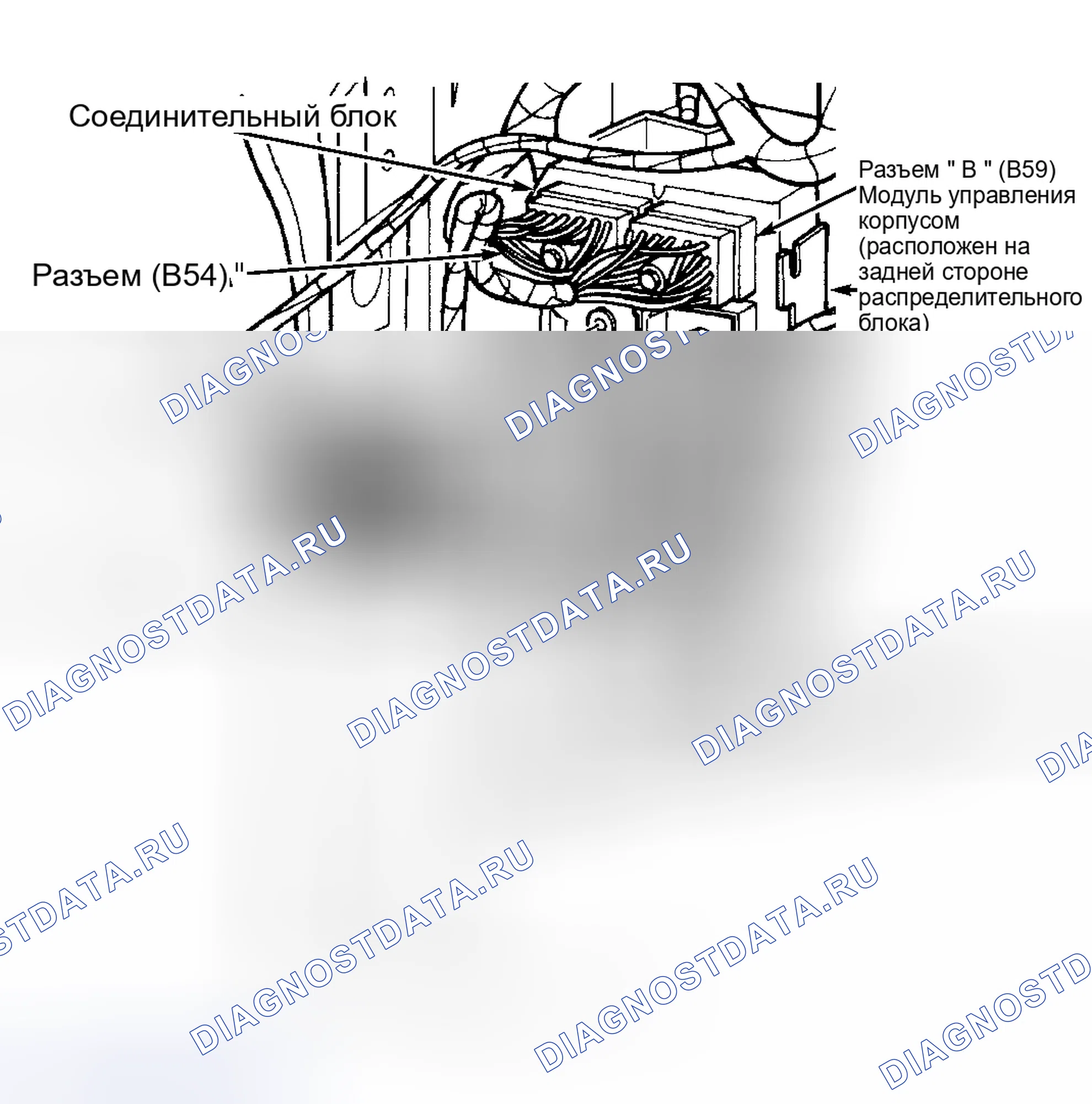 Рис. 16: Идентификация соединительного блока / соединителей BCM. Hyundai Veloster I