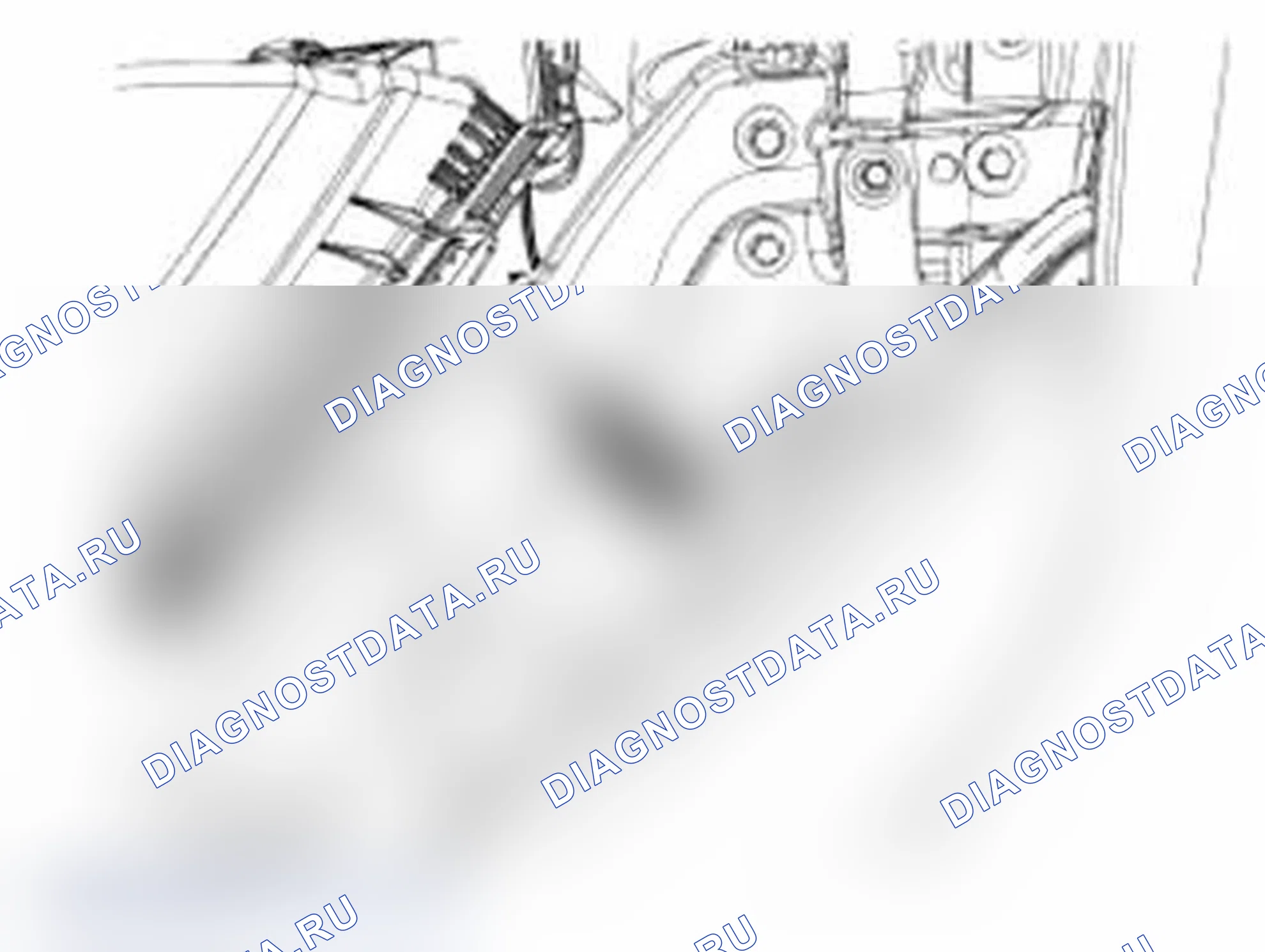 Рис. 119: Расположение регулировочного винта фары. Ford Transit Connect I рестайлинг