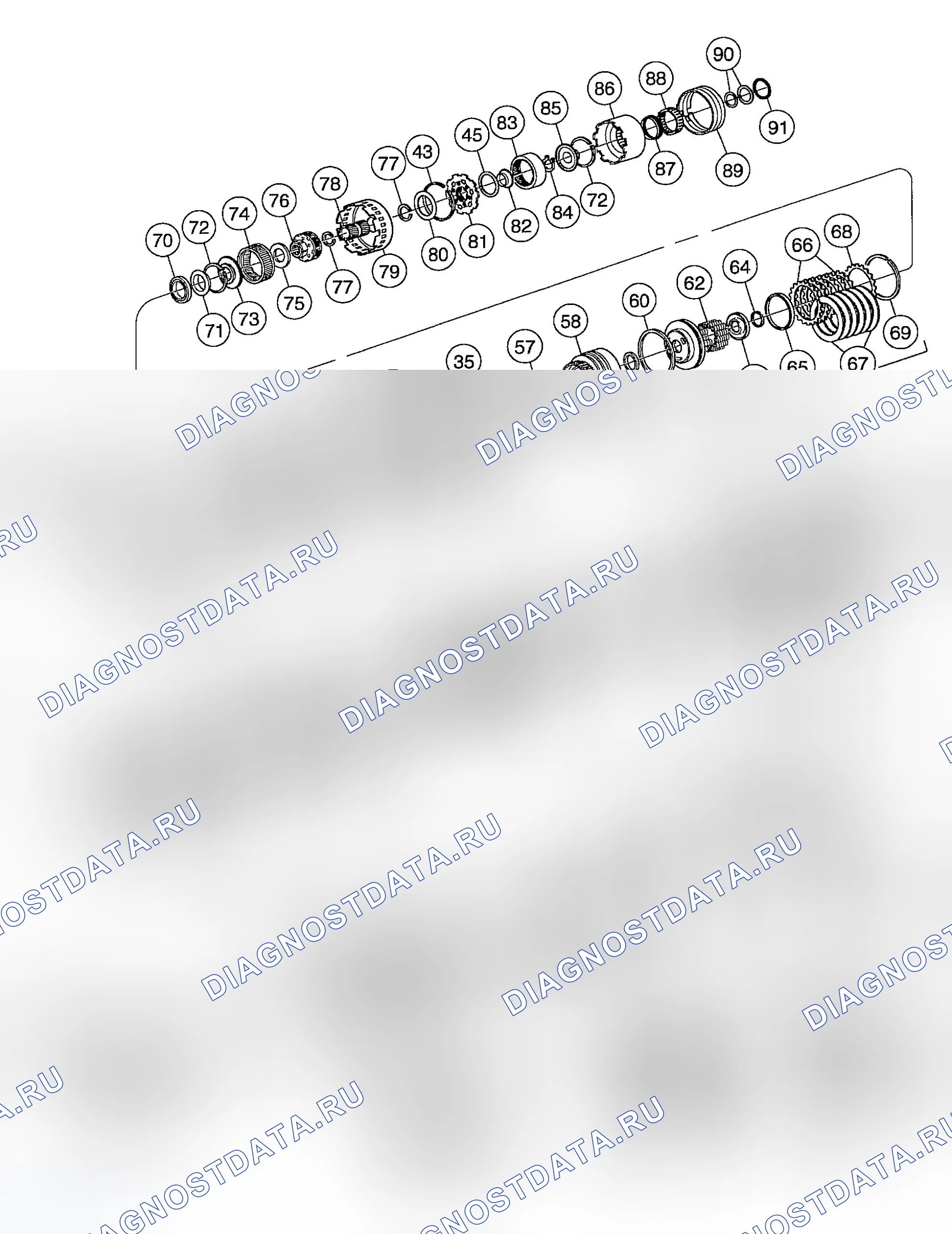 Рис. 709: ВИДЫ В РАЗОБРАННОМ ВИДЕ. Ford Explorer Sport Trac I