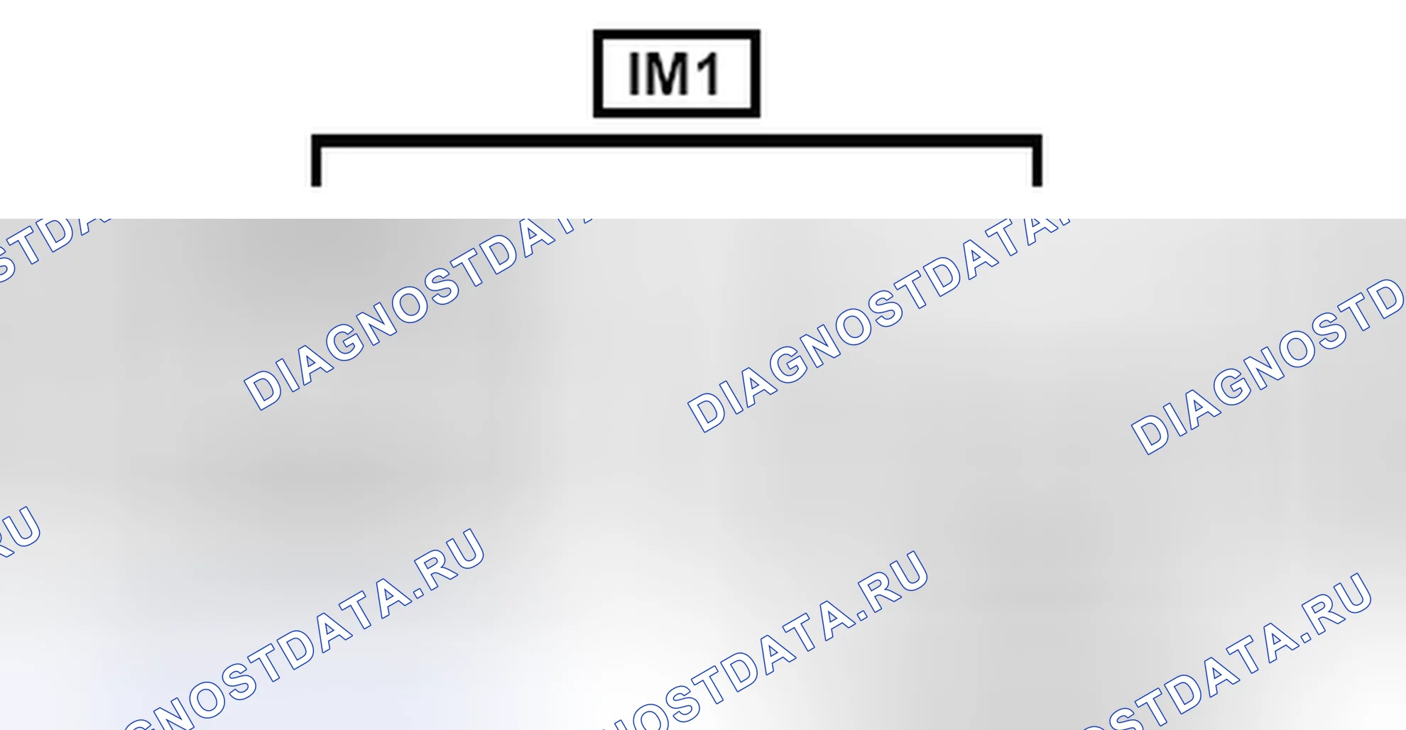 Рис. 1538: Вид с торца линейного соединителя (IM1). Toyota Camry XV40 рестайлинг