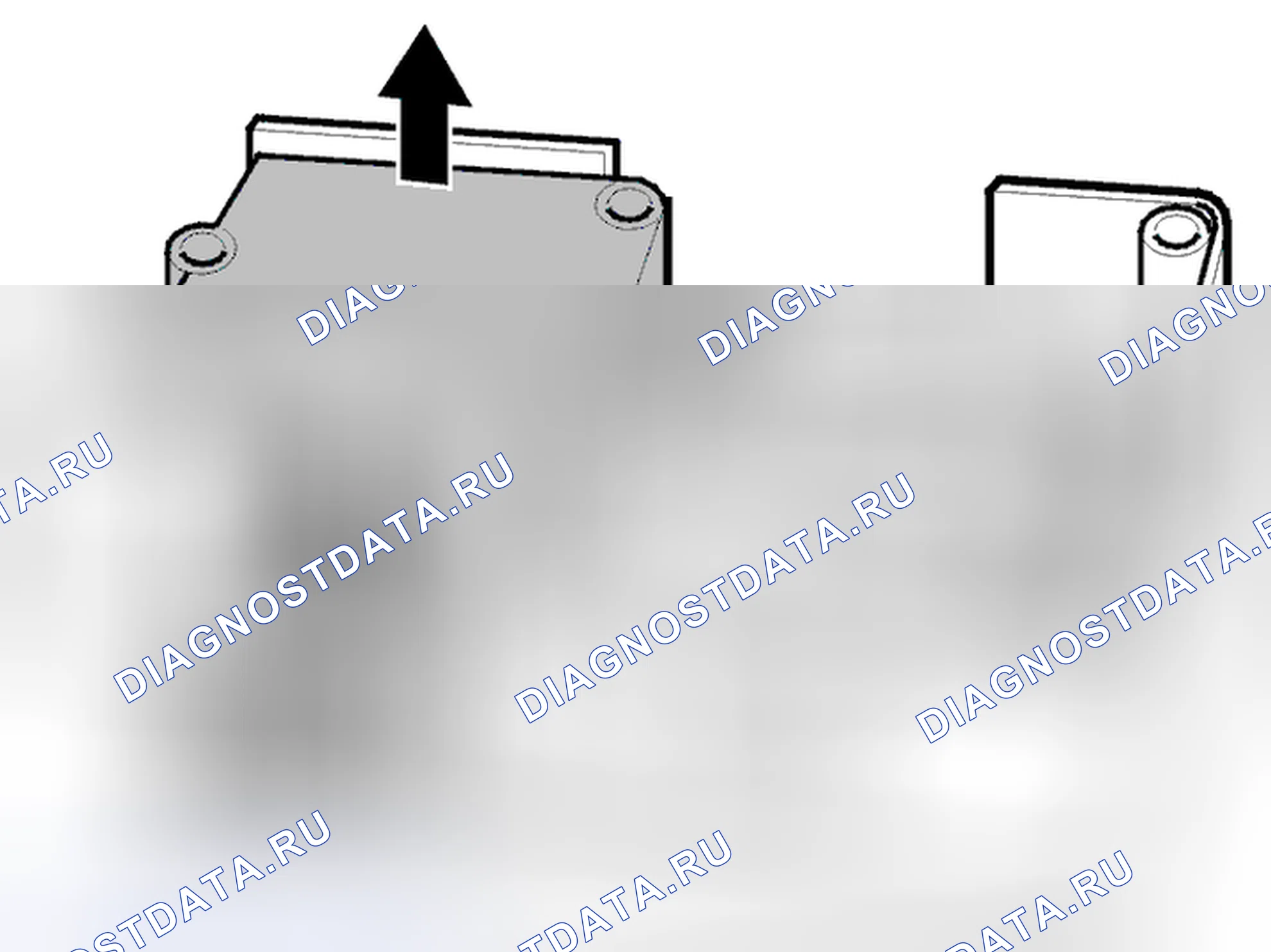 Рис. 831: Демонтаж двигателя замка (2 / 4-дверный). Volvo C70 I
