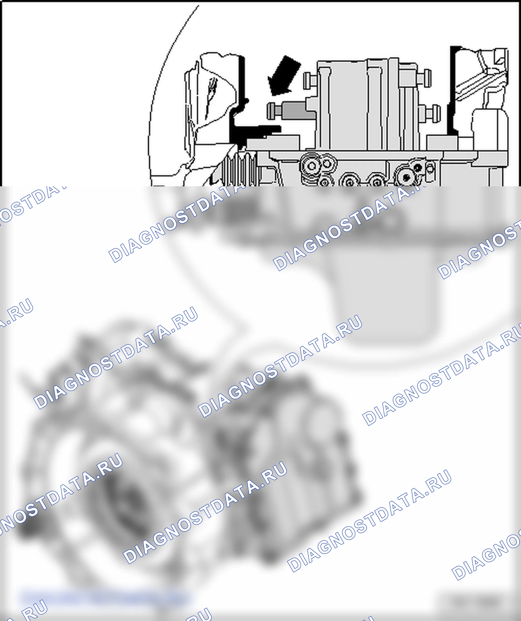 Приведение Mechatronik для КП DSG (J743) вручную в »демонтажное положение«. Volkswagen Golf Mk5