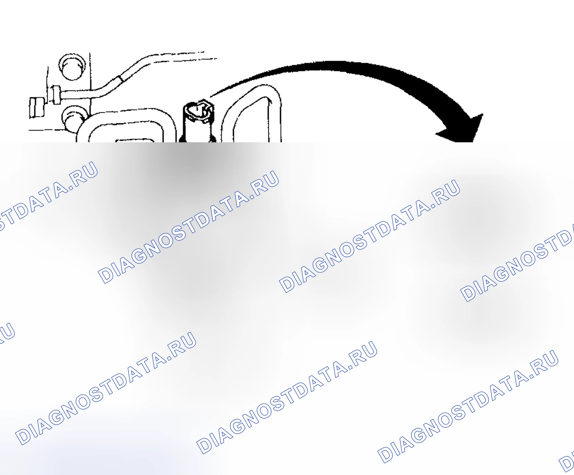 Рис. 55: Идентификация реле давления. Subaru Impreza GD/GC/GG