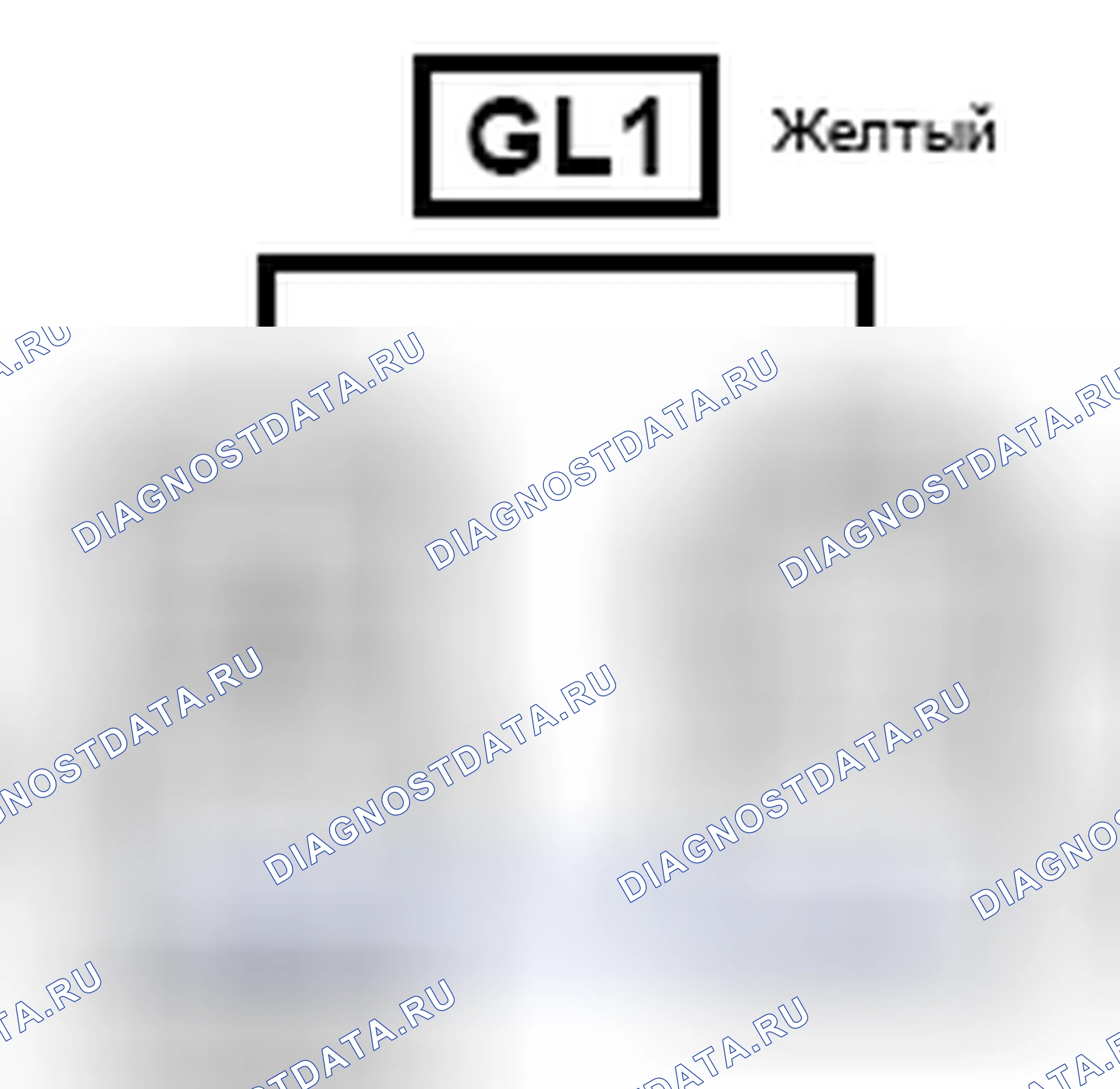 Рис. 791: Вид с торца разъема (GL1). Toyota Sienna III